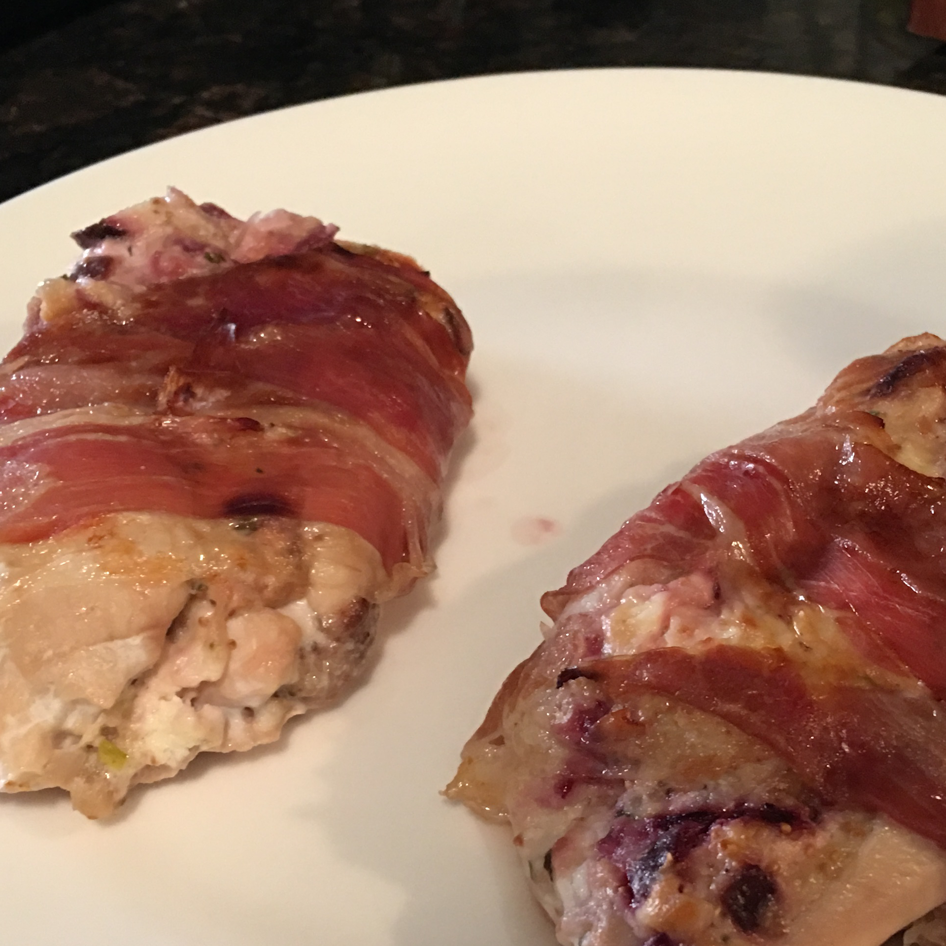 Prosciutto-Wrapped Chicken with Figs and Goat Cheese