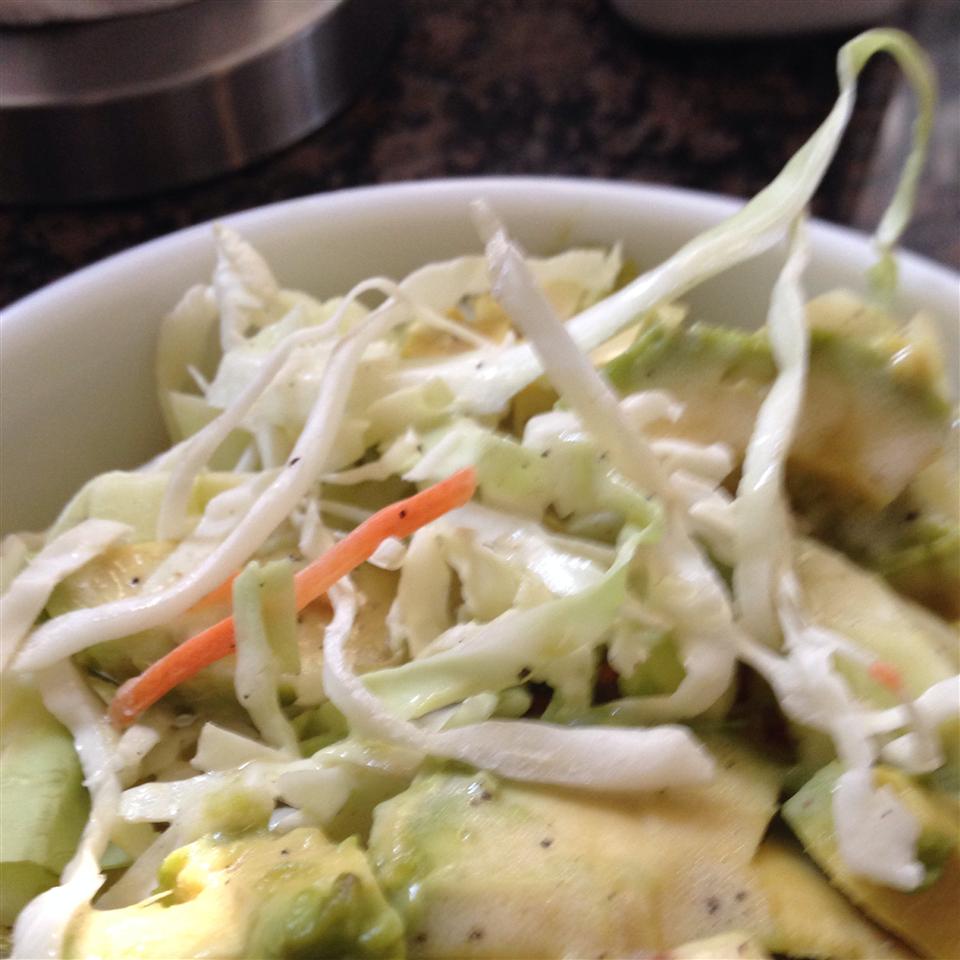 Puerto Rican Cabbage, Avocado, and Carrot Salad