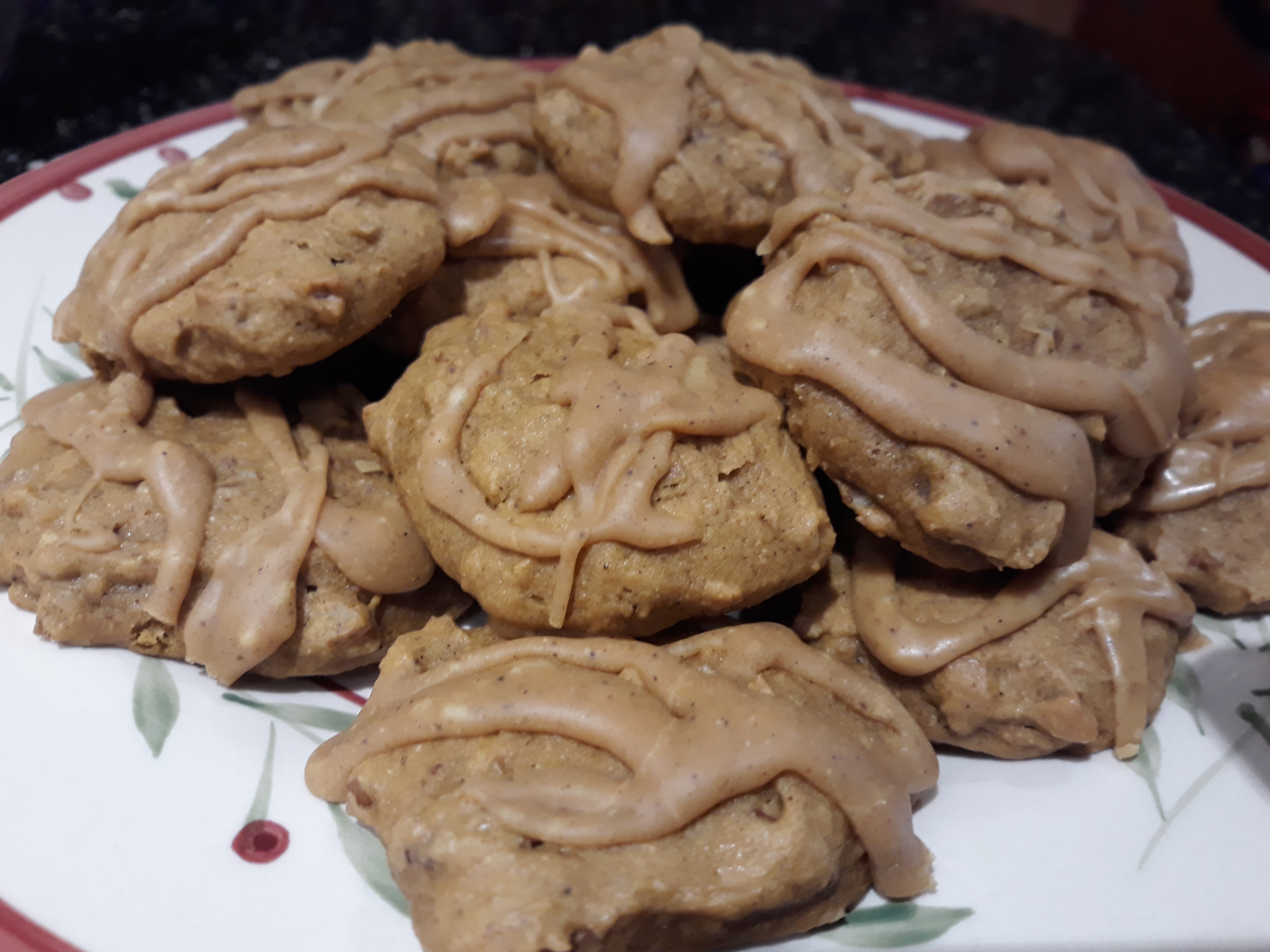 Pumpkin Cookies with Maple Icing
