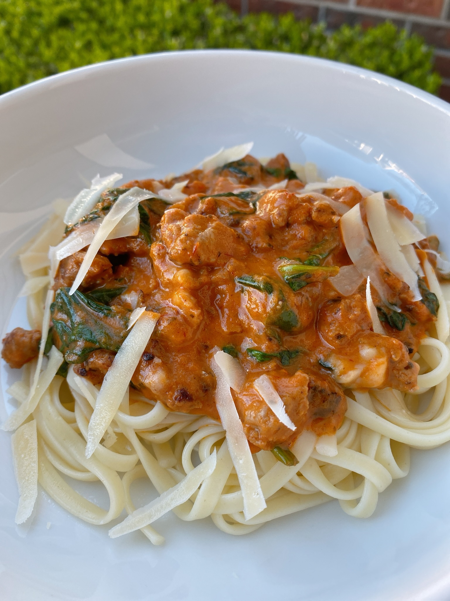 Quick Linguine with Turkey Ragu for Two