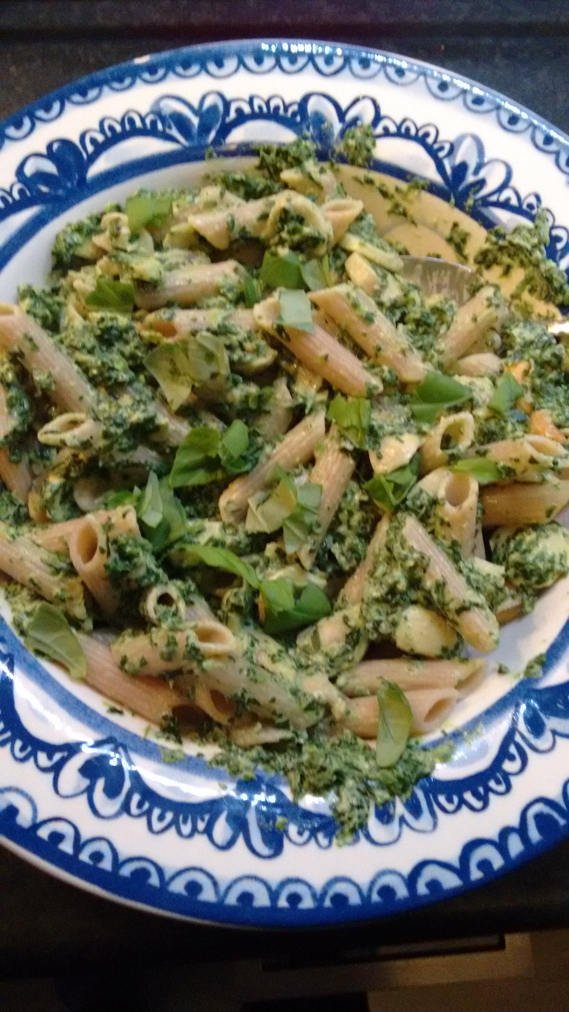 Quick Vegetarian Pasta with Spinach and Boursin®