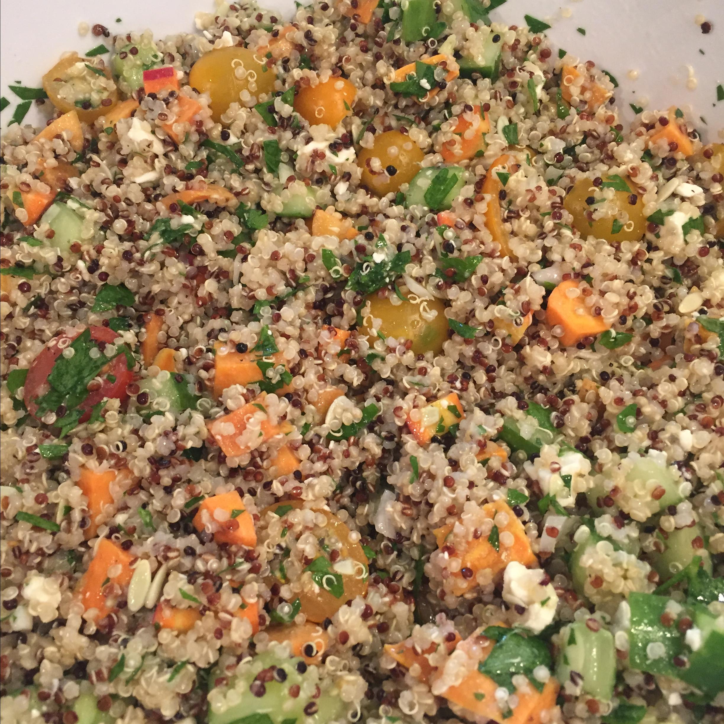 Quinoa Salad with Roasted Yams