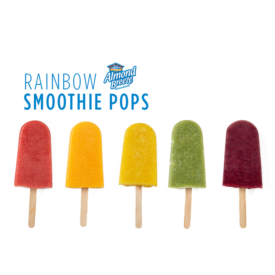 Rainbow Smoothie Pops