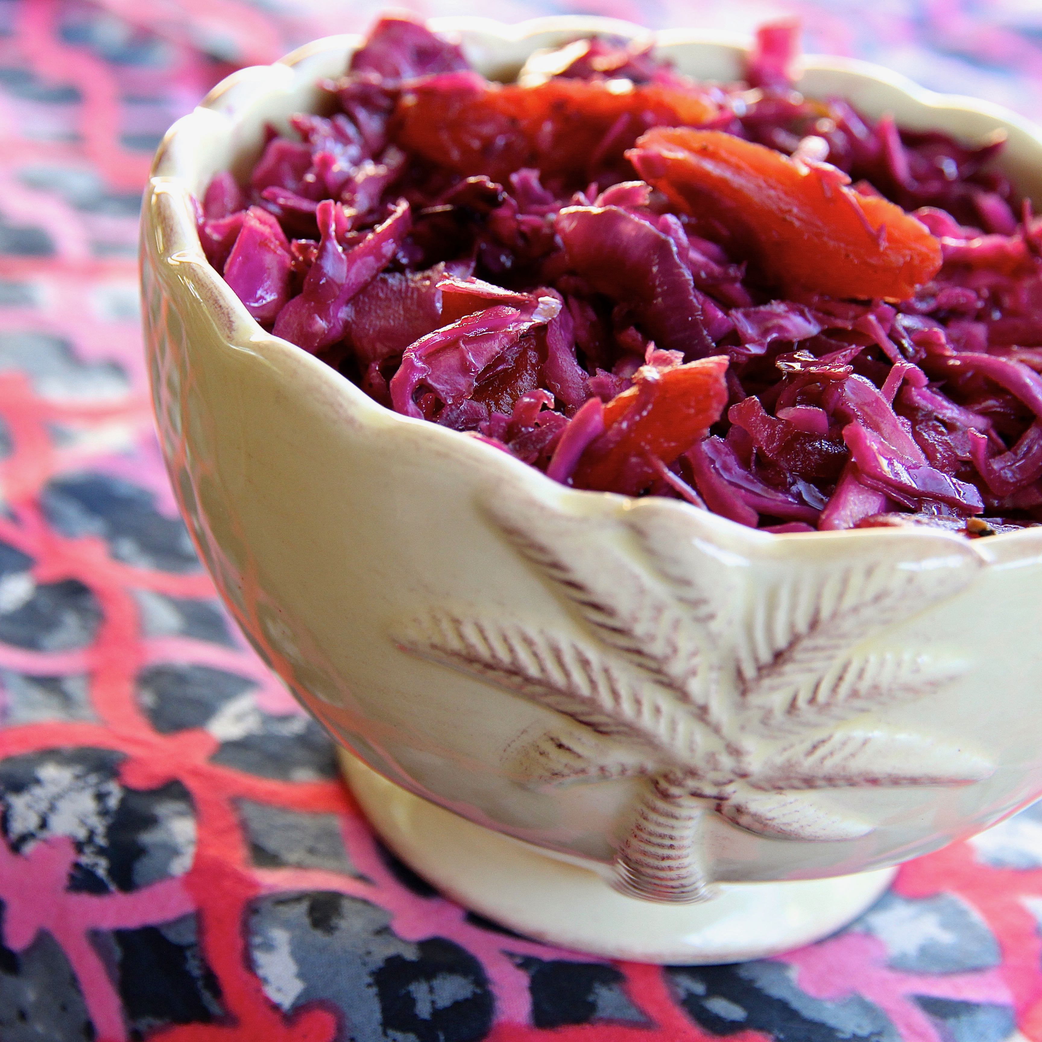 Red Cabbage With Apricots And Balsamic Vinegar
