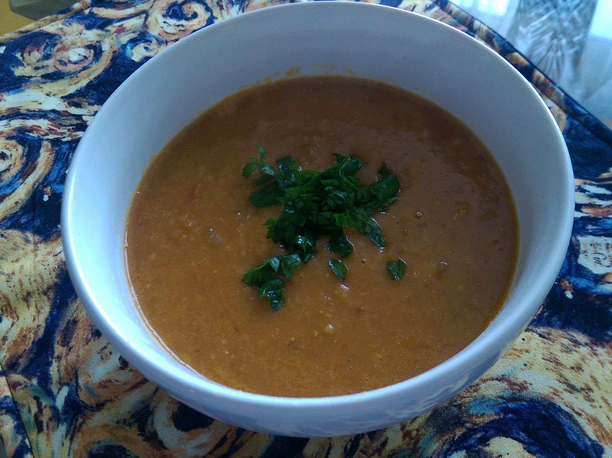 Red Lentil and Bulgur Soup