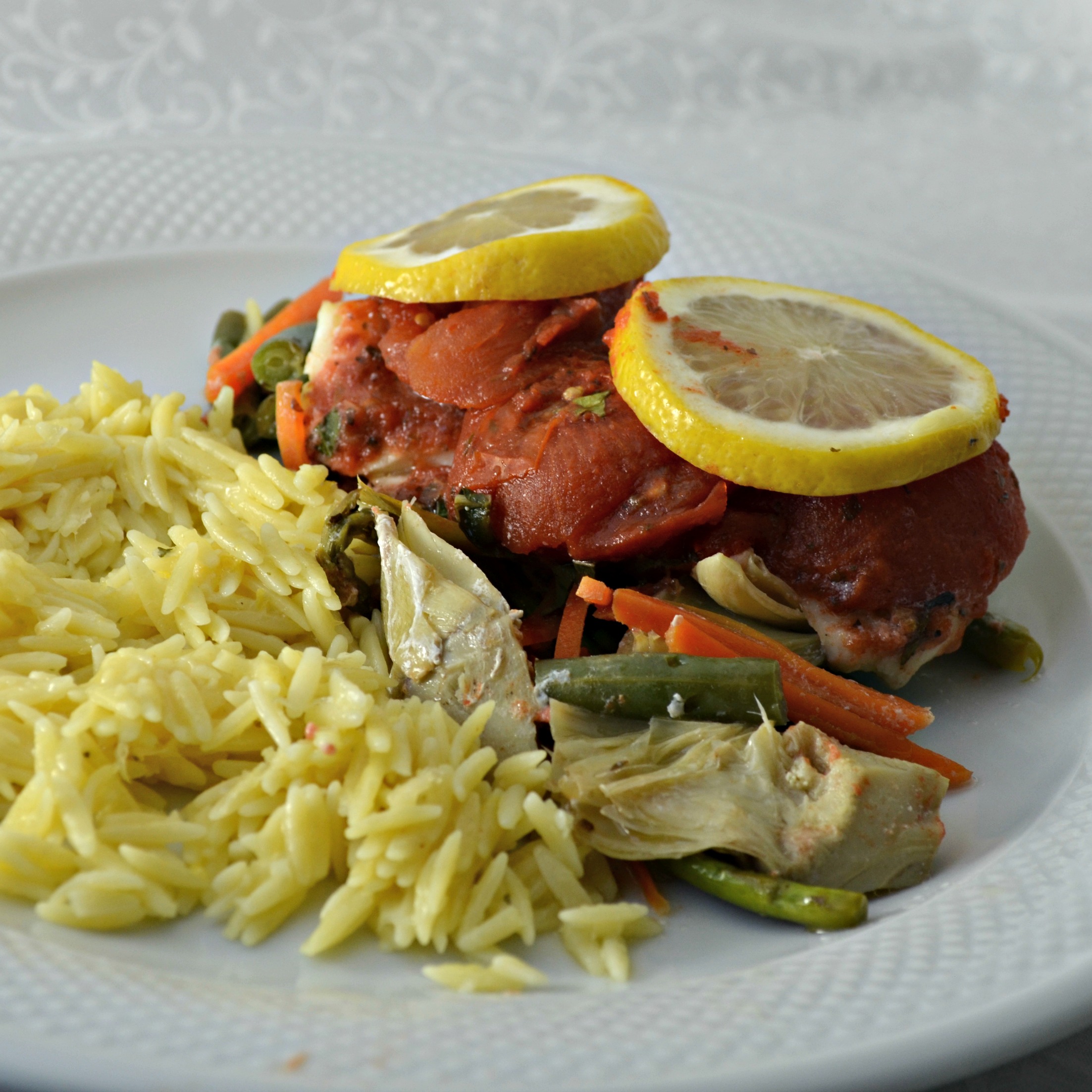 Red Lobster® Oven-Roasted Tilapia with Vegetables