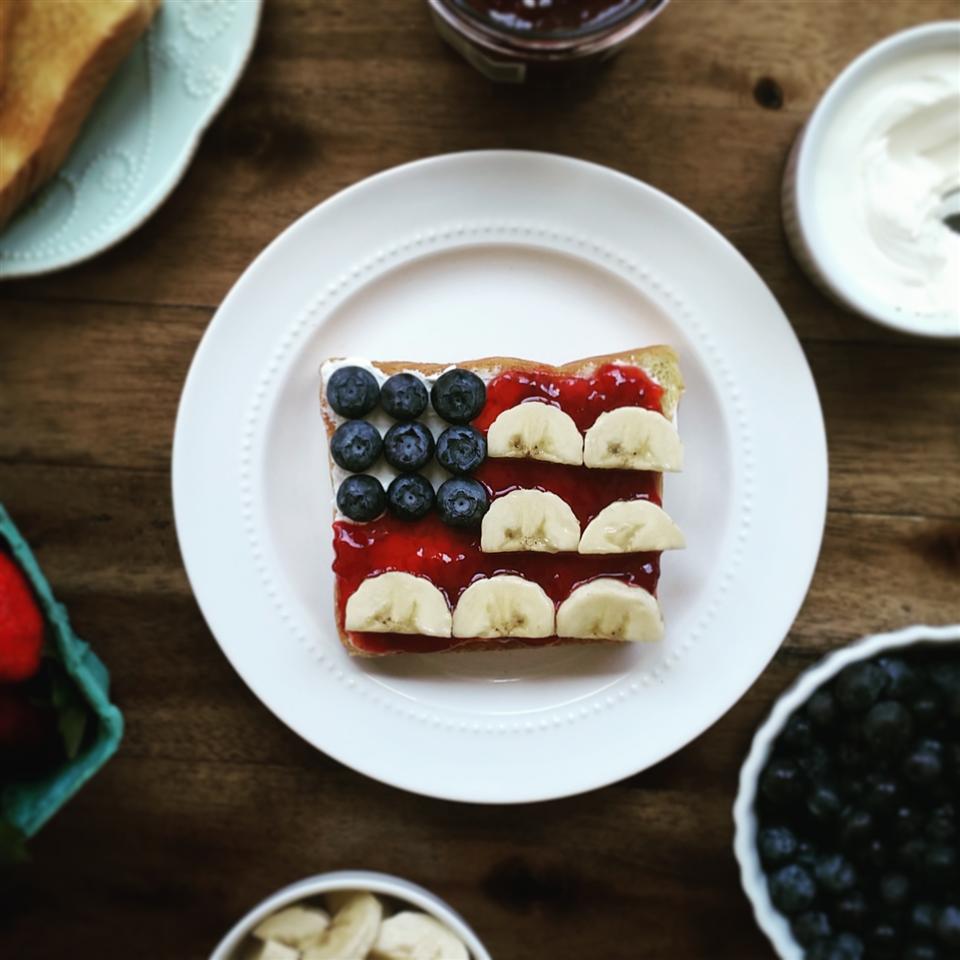 Red, White, and Blue Flag Toast