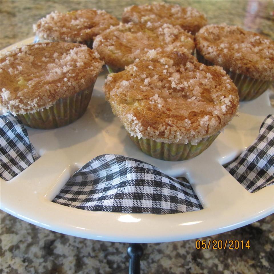 Rhubarb Cheesecake Muffins