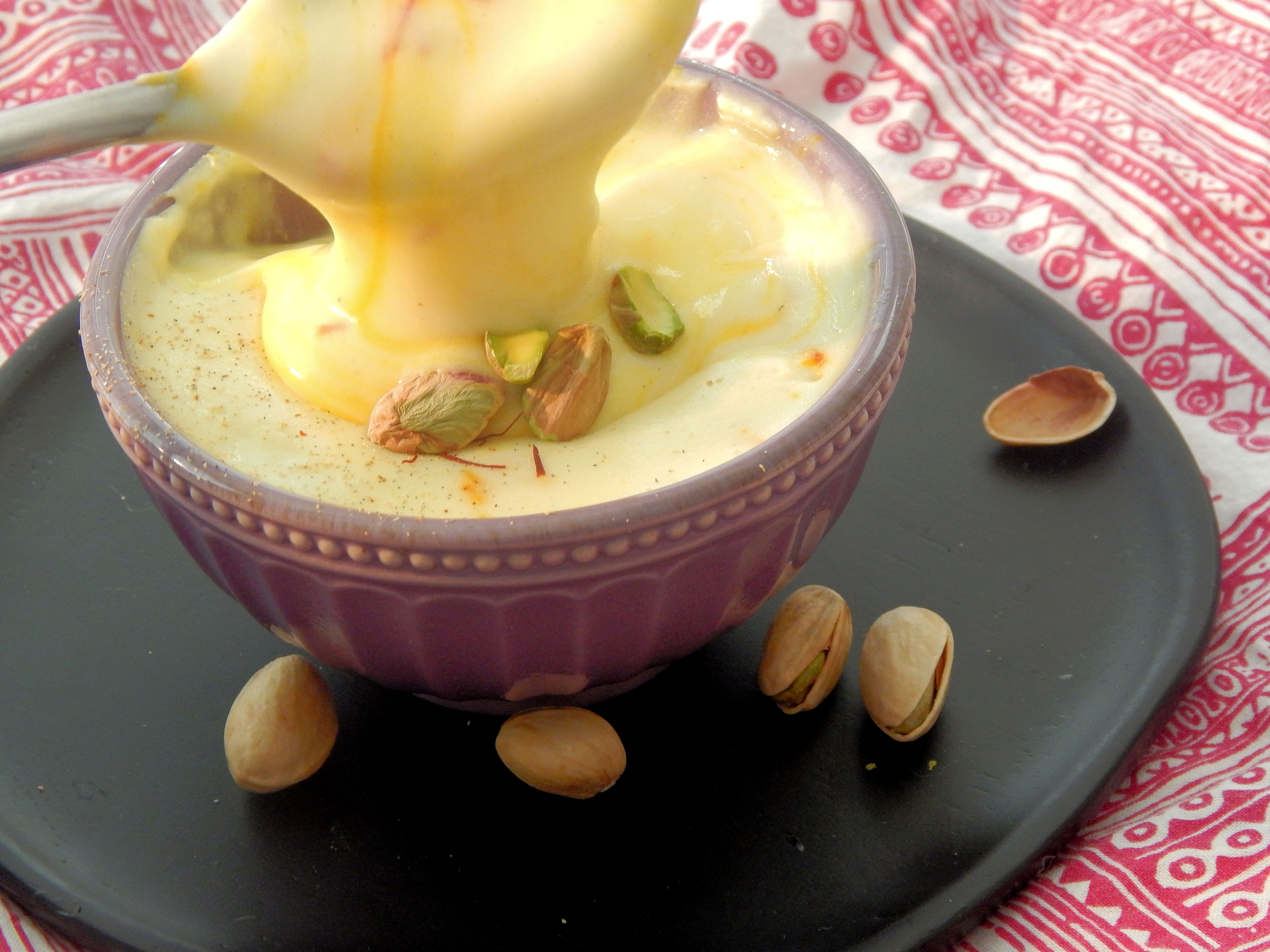 Rice Pudding with Saffron and Cardamom