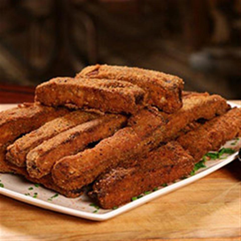 RITZ Country Fried Ribs with Zesty Buttermilk Ranch Dressing, created by Dinosaur Bar-B-Que