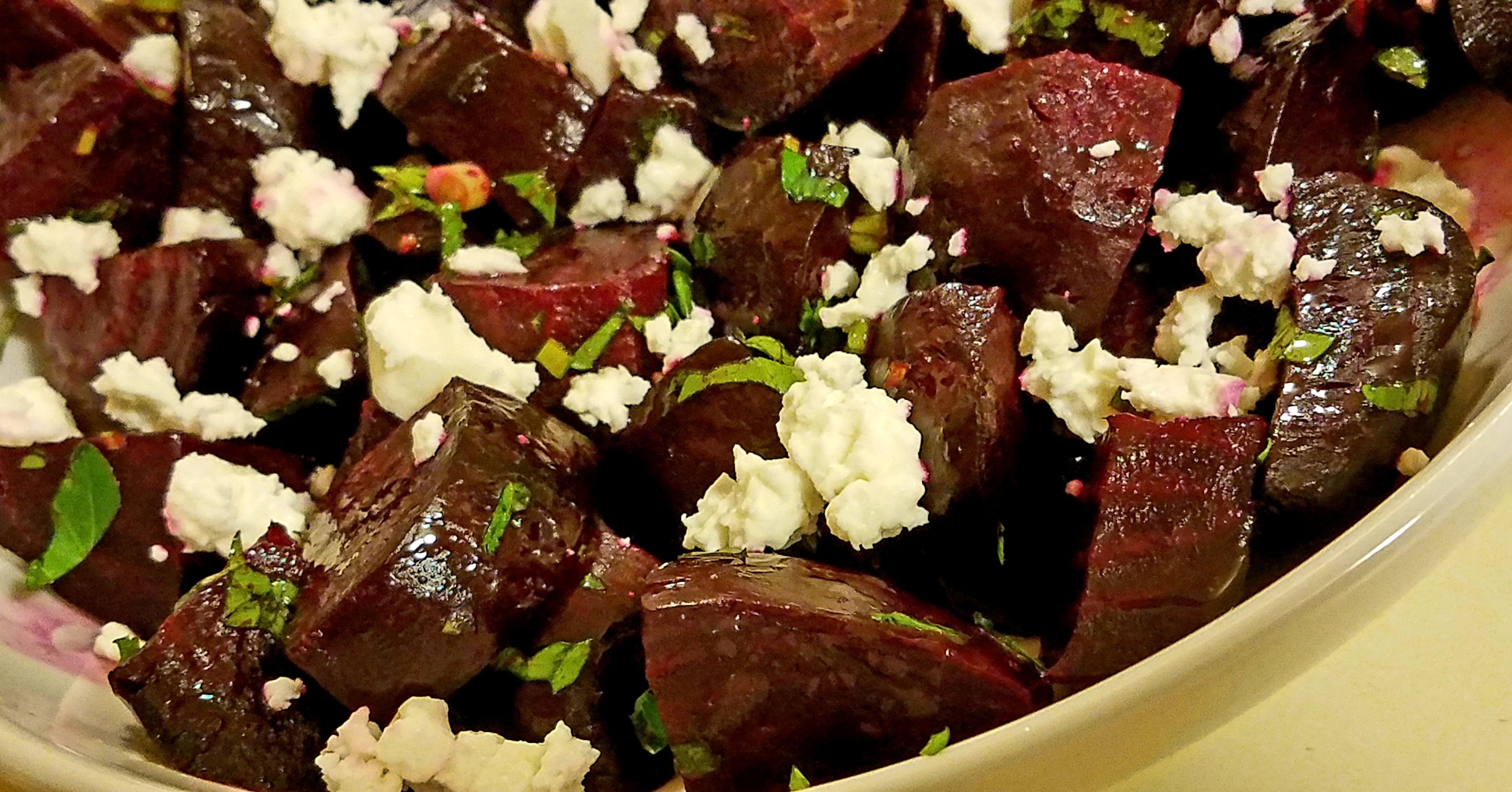 Roasted Beets with Feta