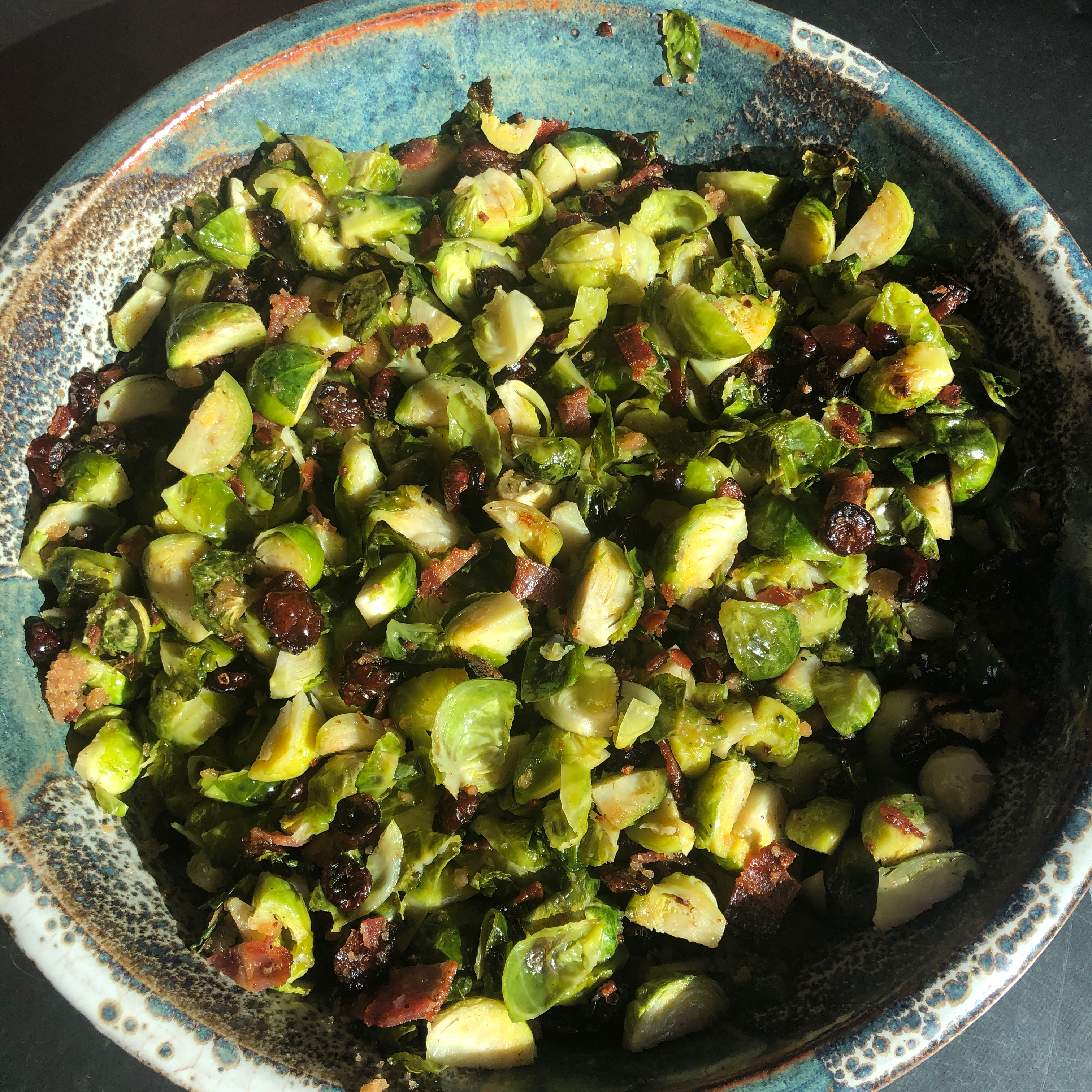 Roasted Brussels Sprouts with Cranberries