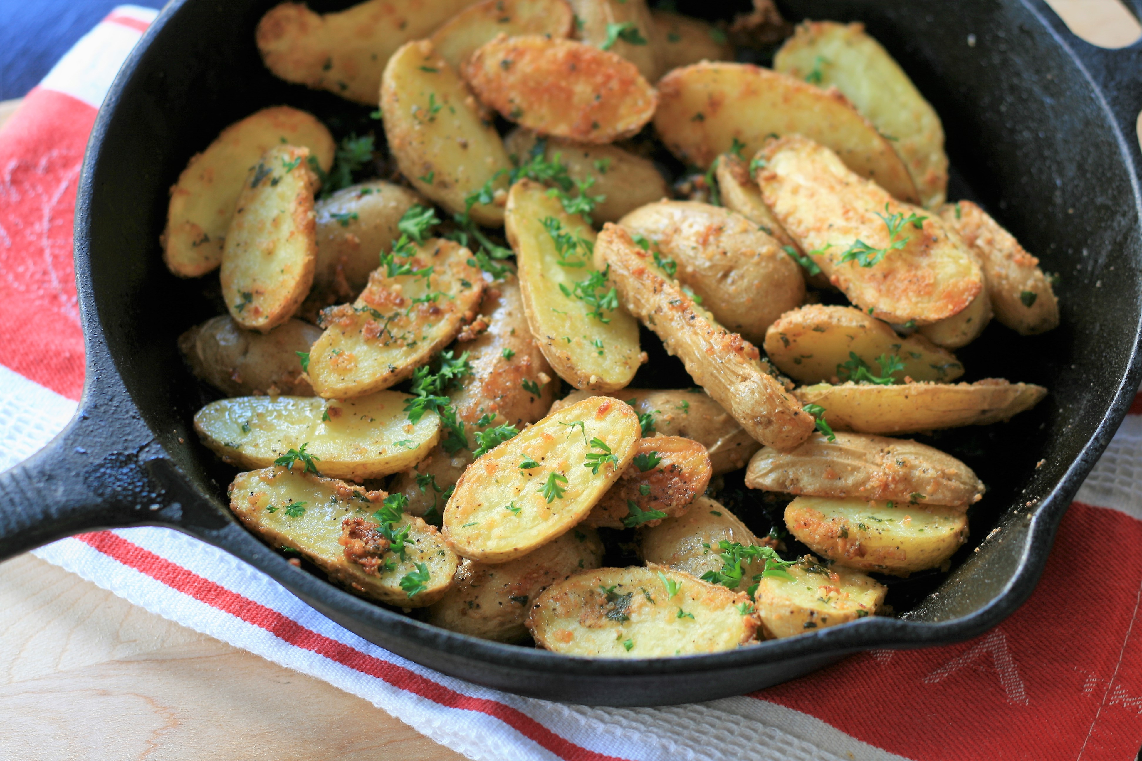 Roasted Garlic-Parmesan Fingerling Potatoes