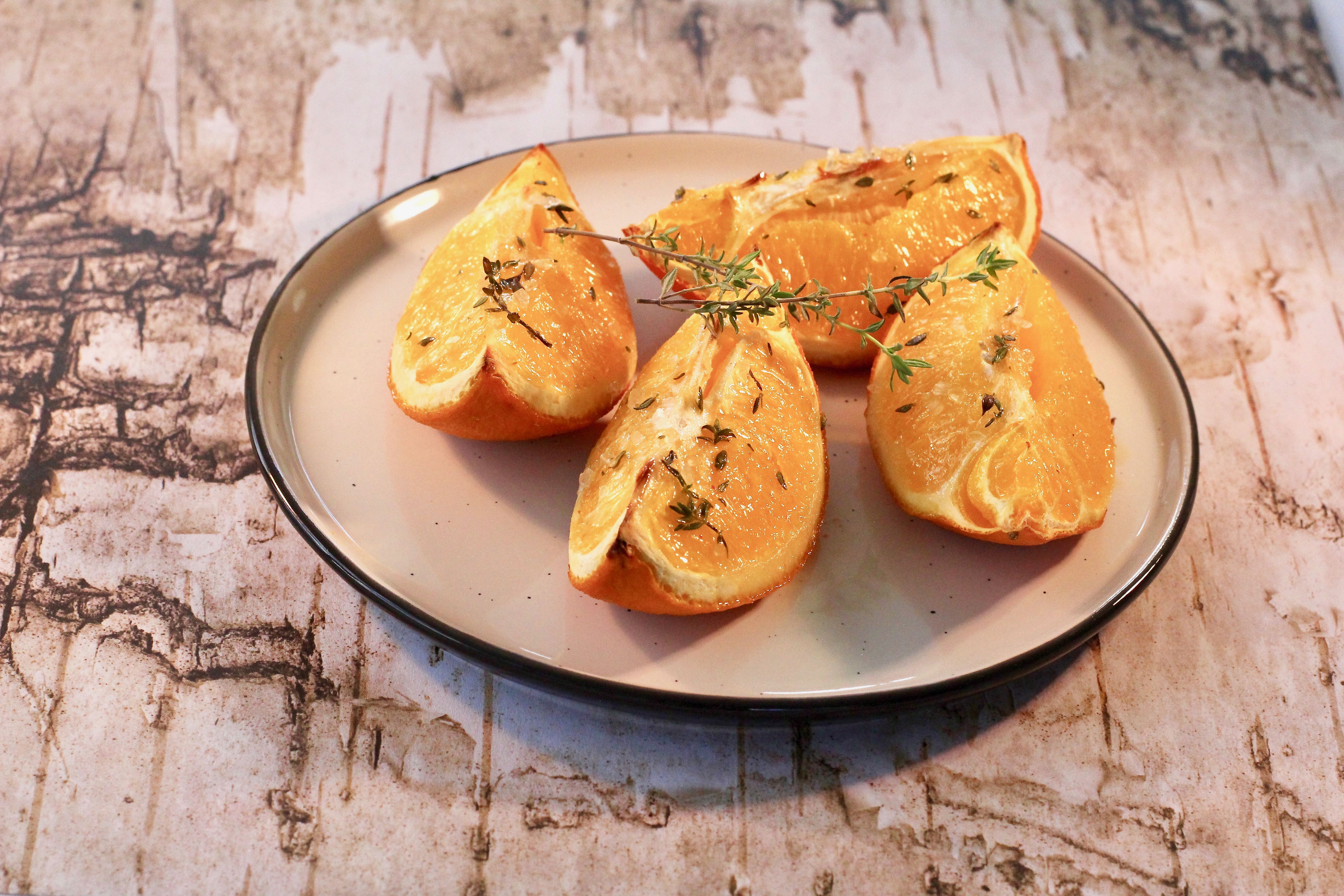 Roasted Oranges with Thyme