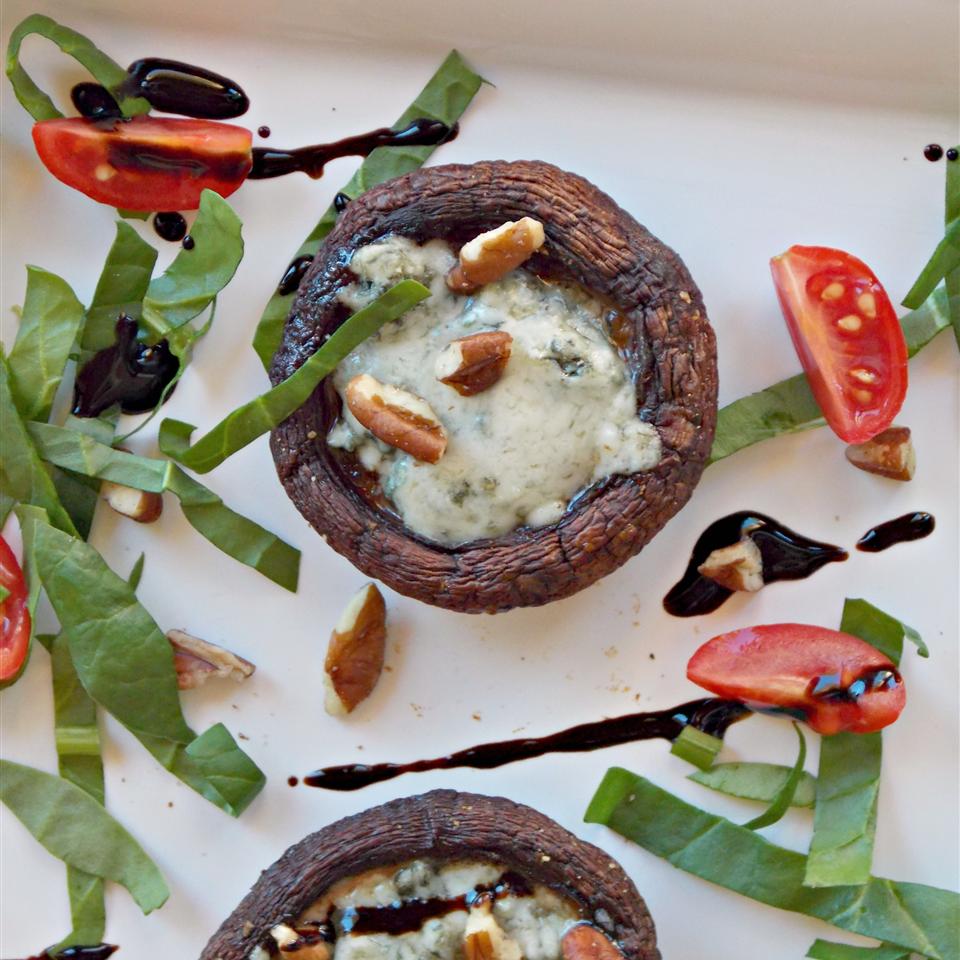 Roasted Portabello Mushrooms with Blue Cheese