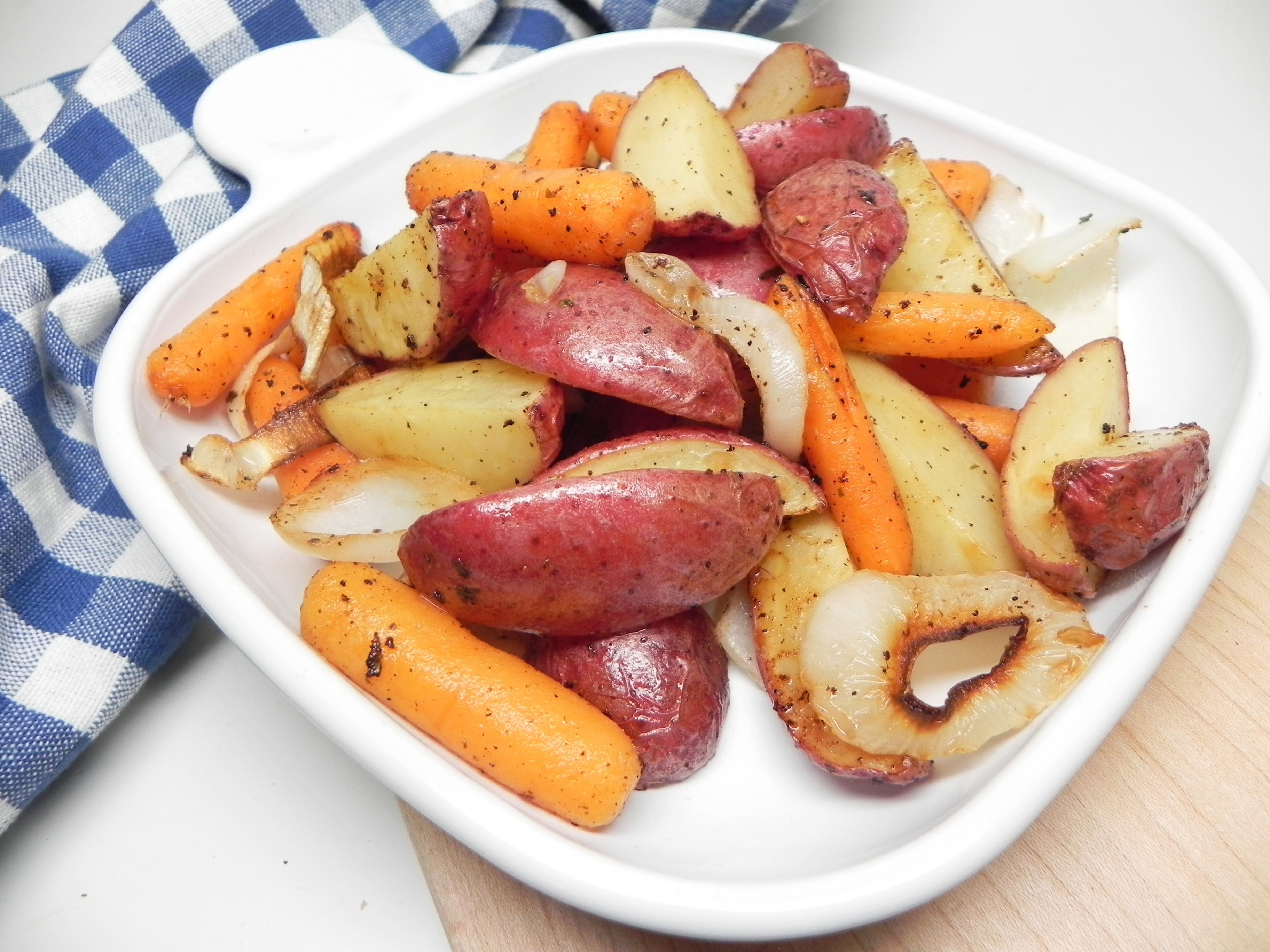 Roasted Potatoes and Carrots with Ranch Seasoning