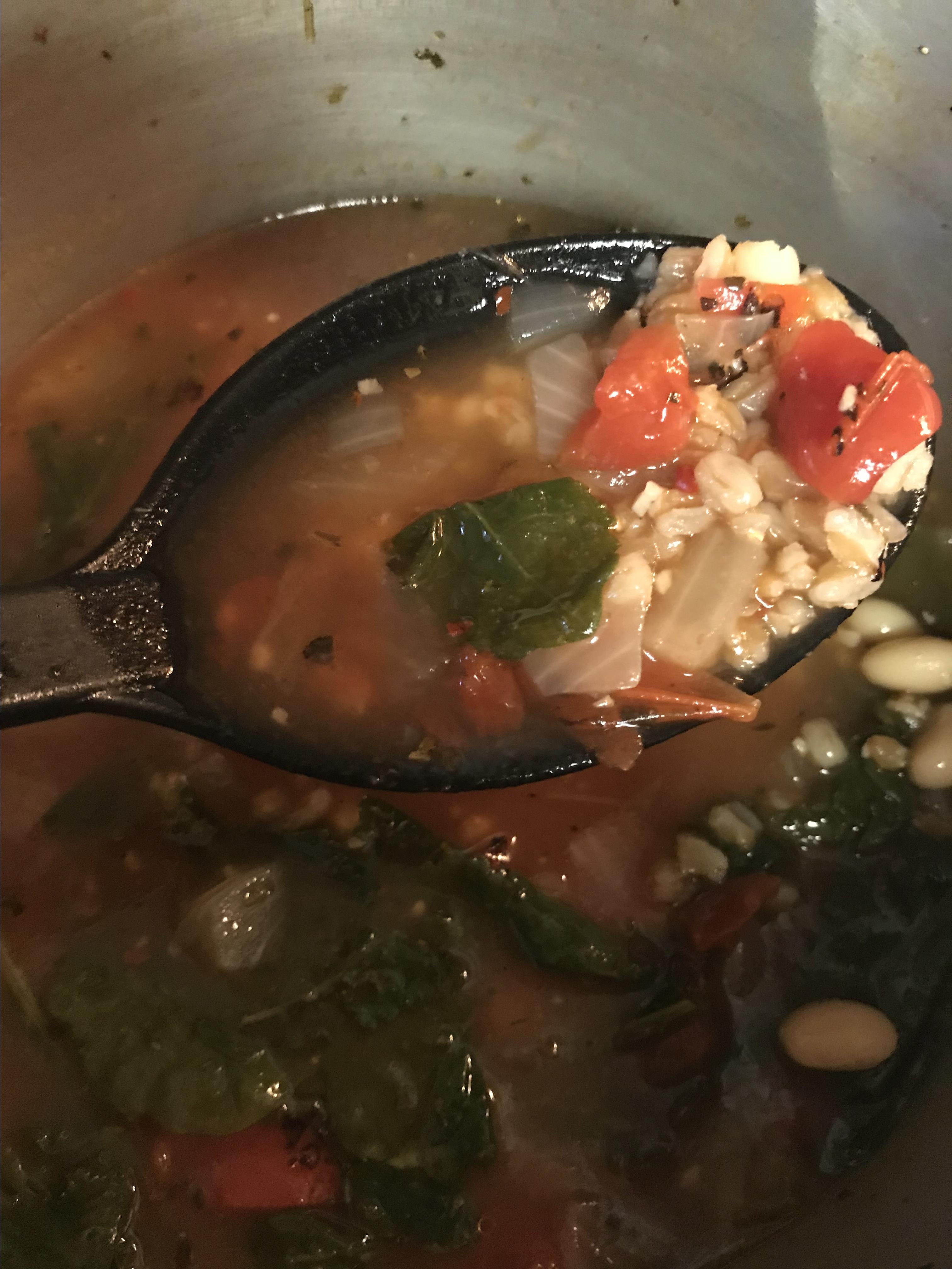 Rustic Italian Soup with Farro