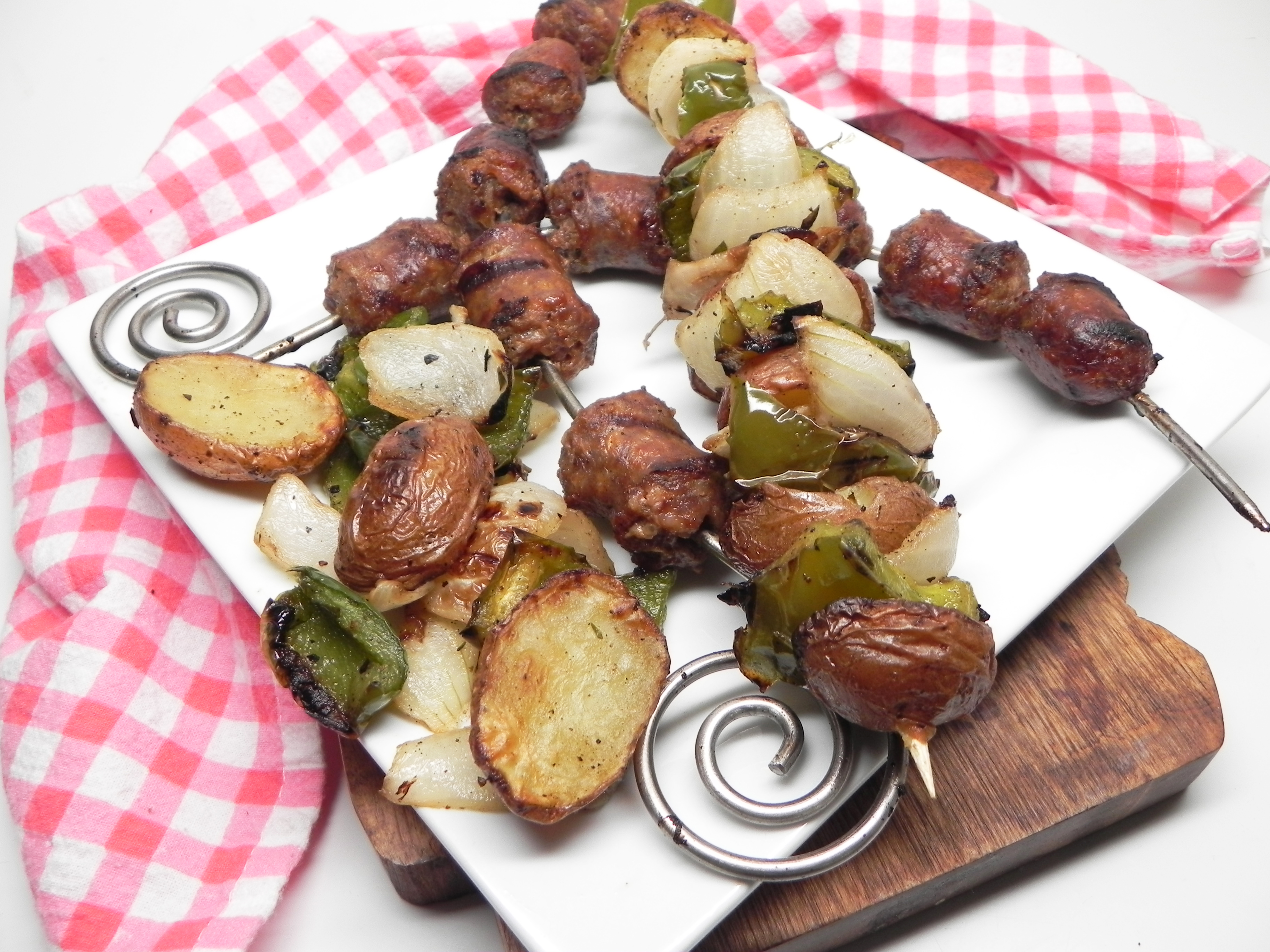 Sausage and Bell Pepper Kebabs