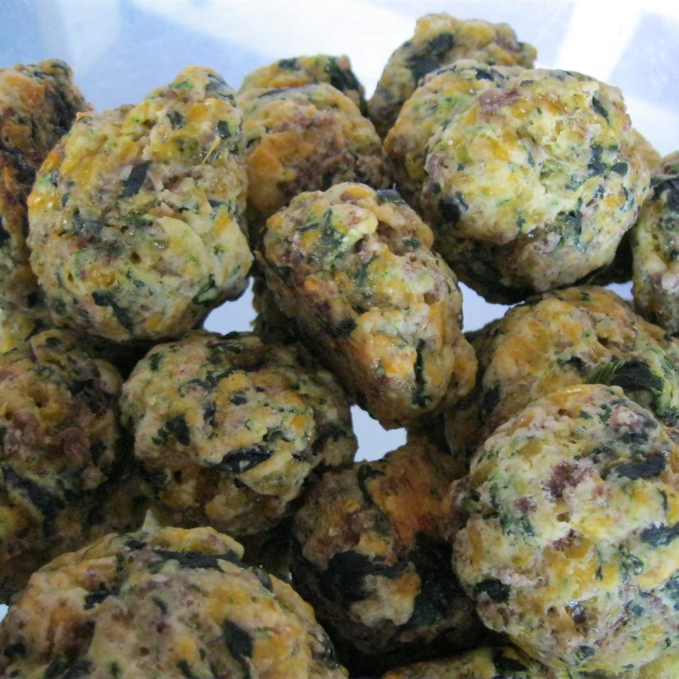 Sausage Balls with Spinach