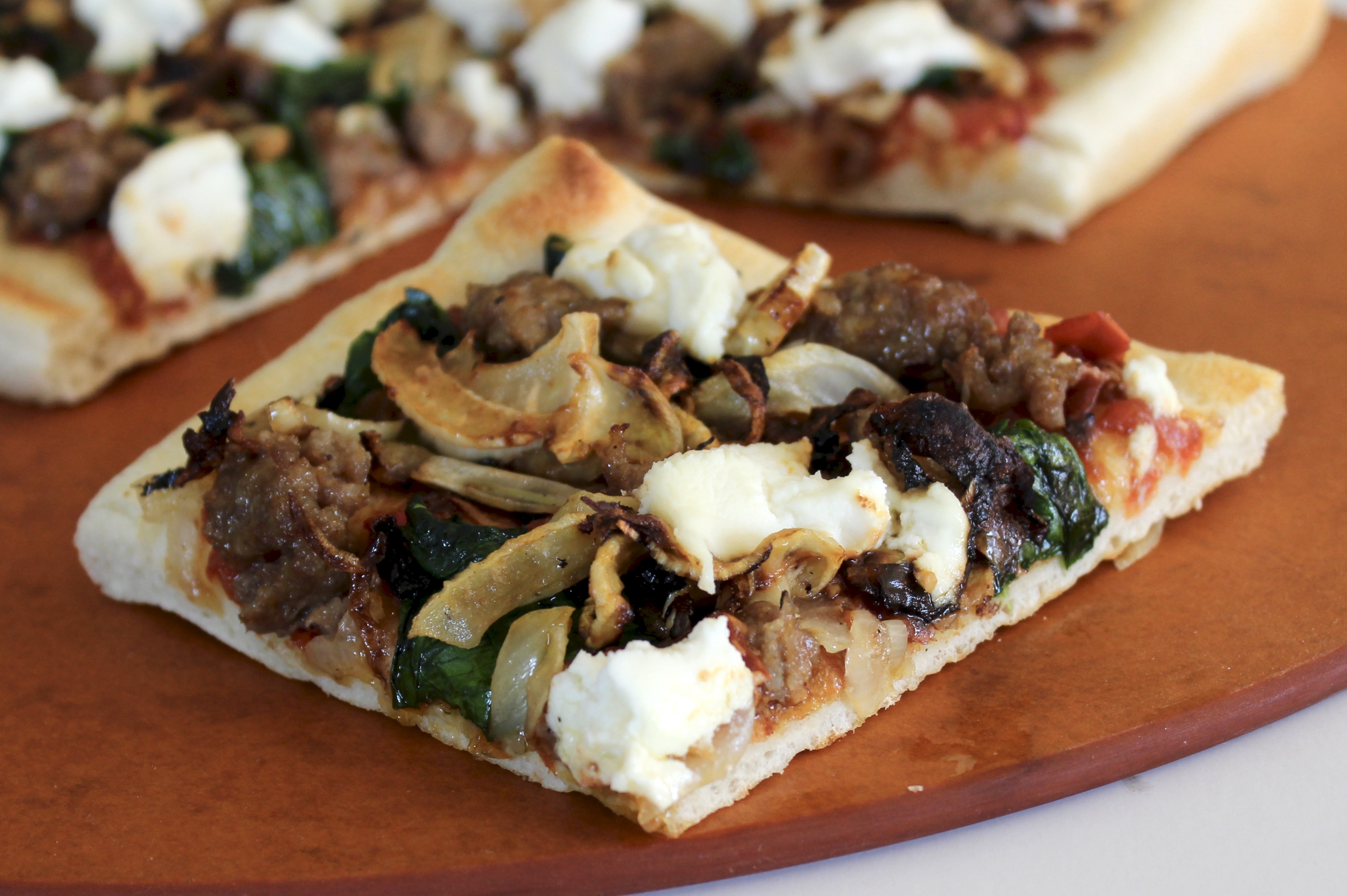Sausage, Ricotta, and Fennel Pizza