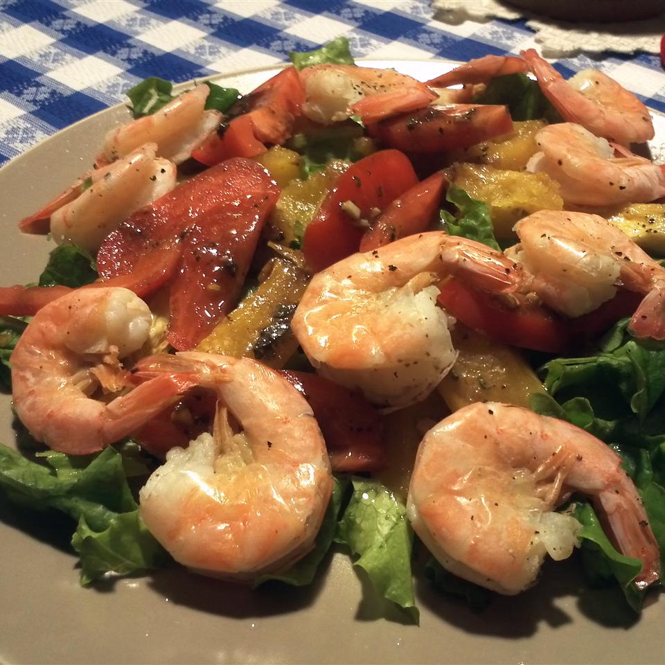 Shrimp and Balsamic Butternut Squash Salad