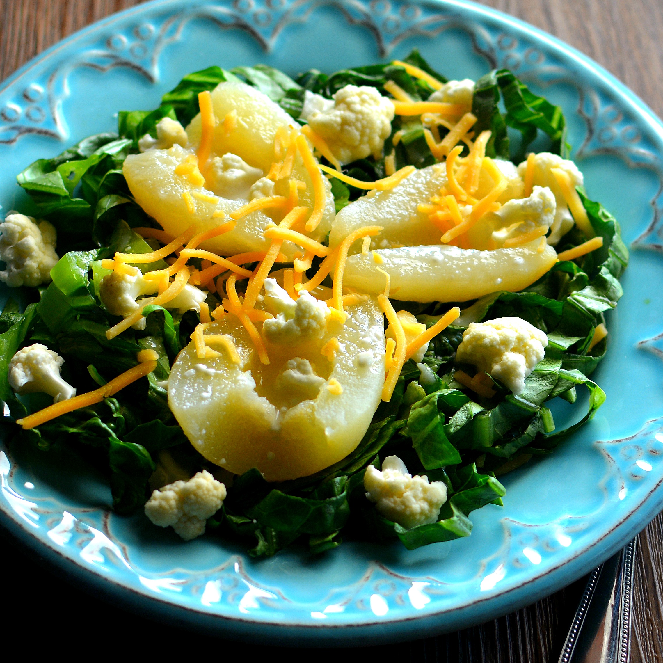 Simple Cauliflower and Pear Salad