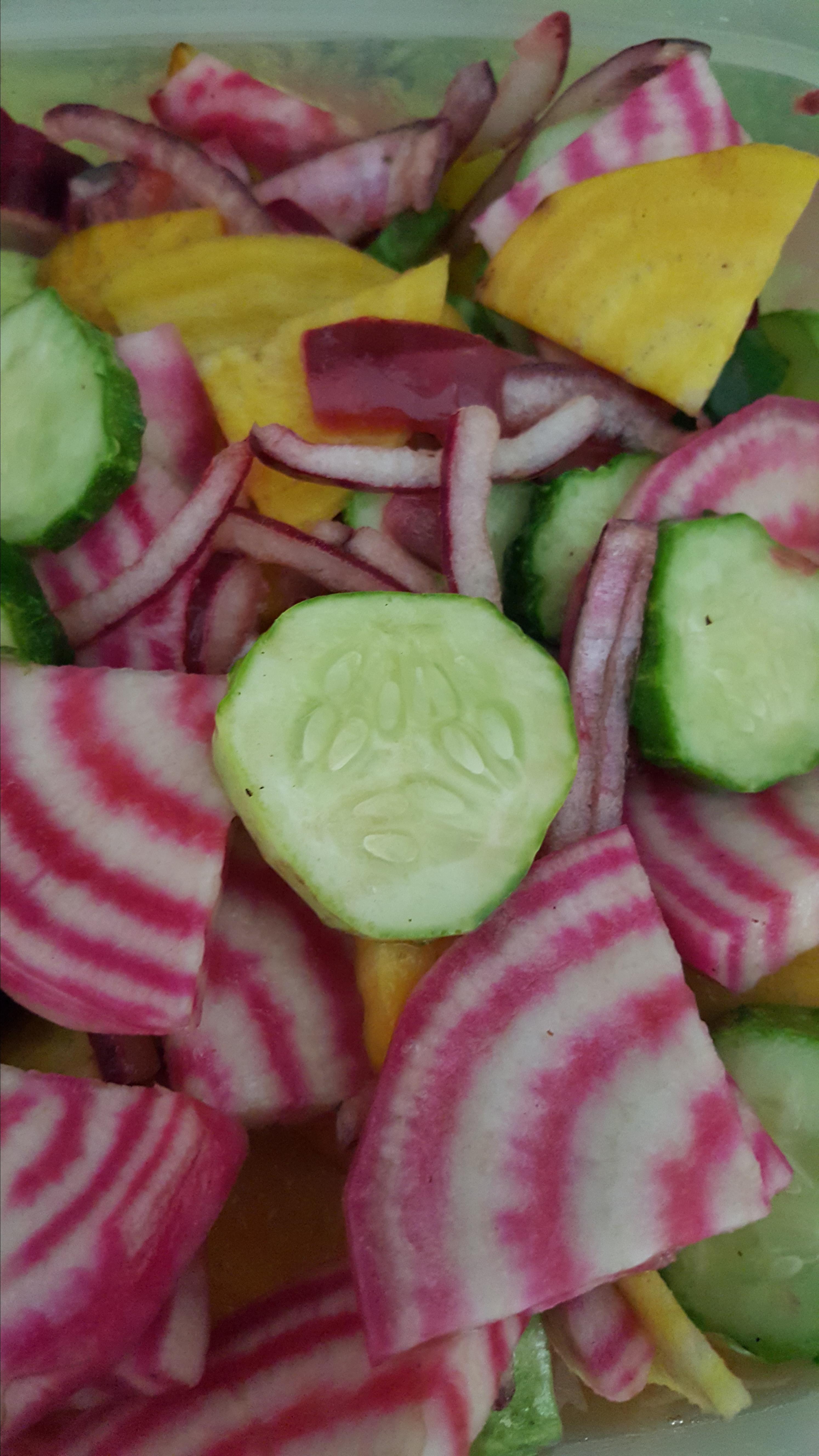 Simple Cucumber and Radish Salad