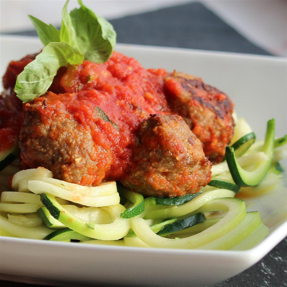 Simple Meatballs with Zoodles