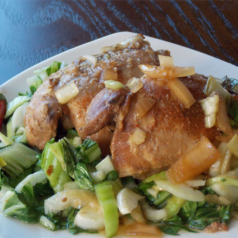 Slow Cooker Adobo Chicken with Bok Choy