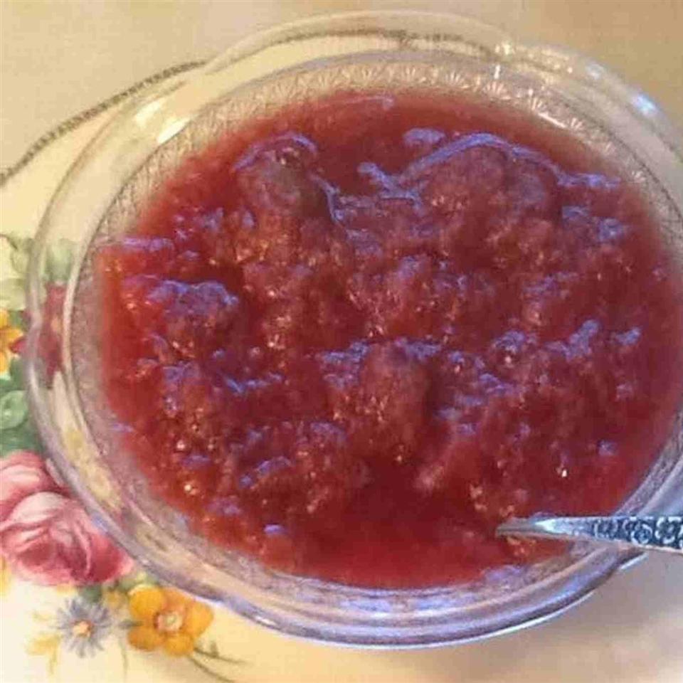 Slow-Cooker Apple Raspberry Sauce