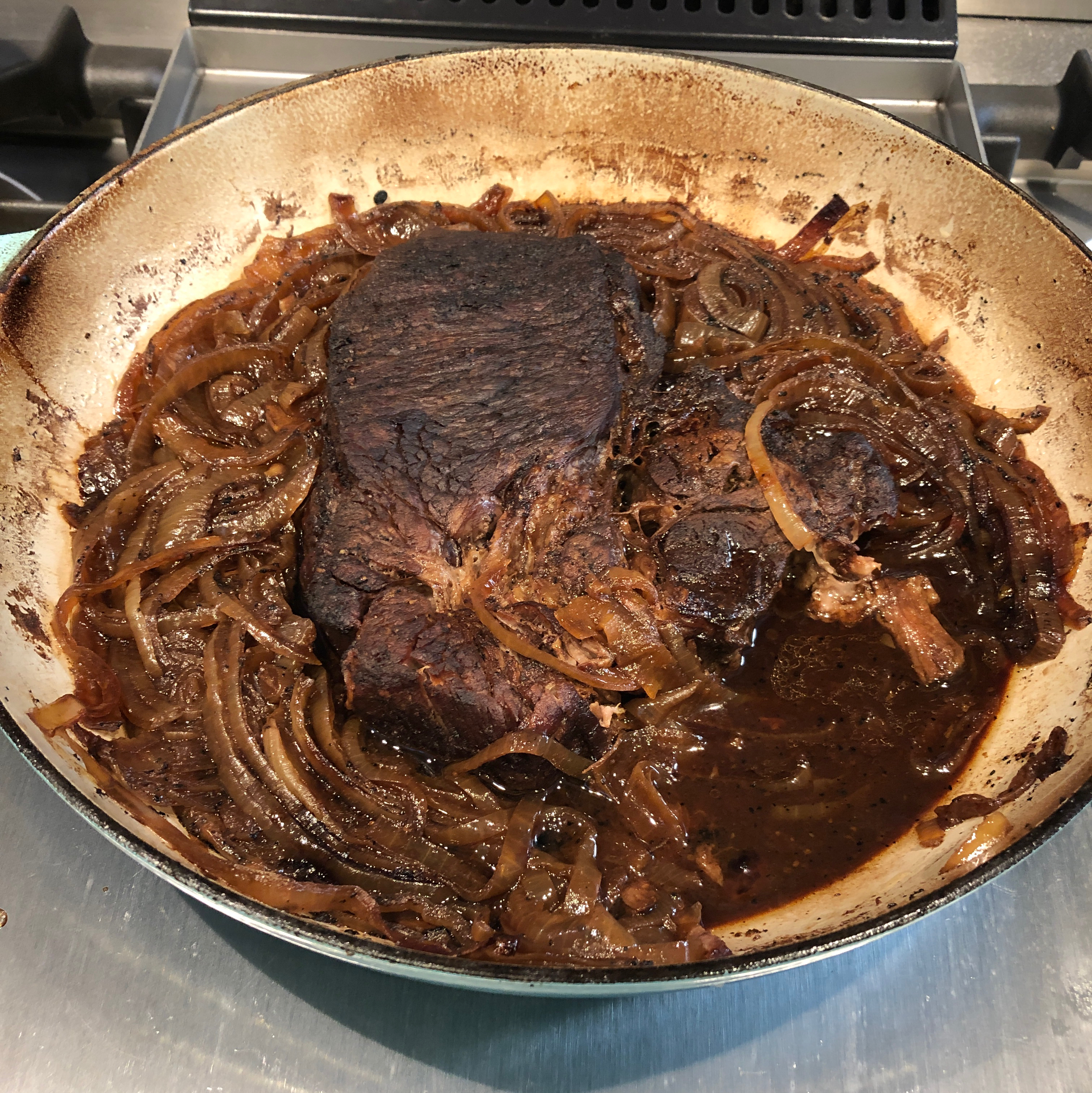 Slow Cooker Balsamic Beef and Onions