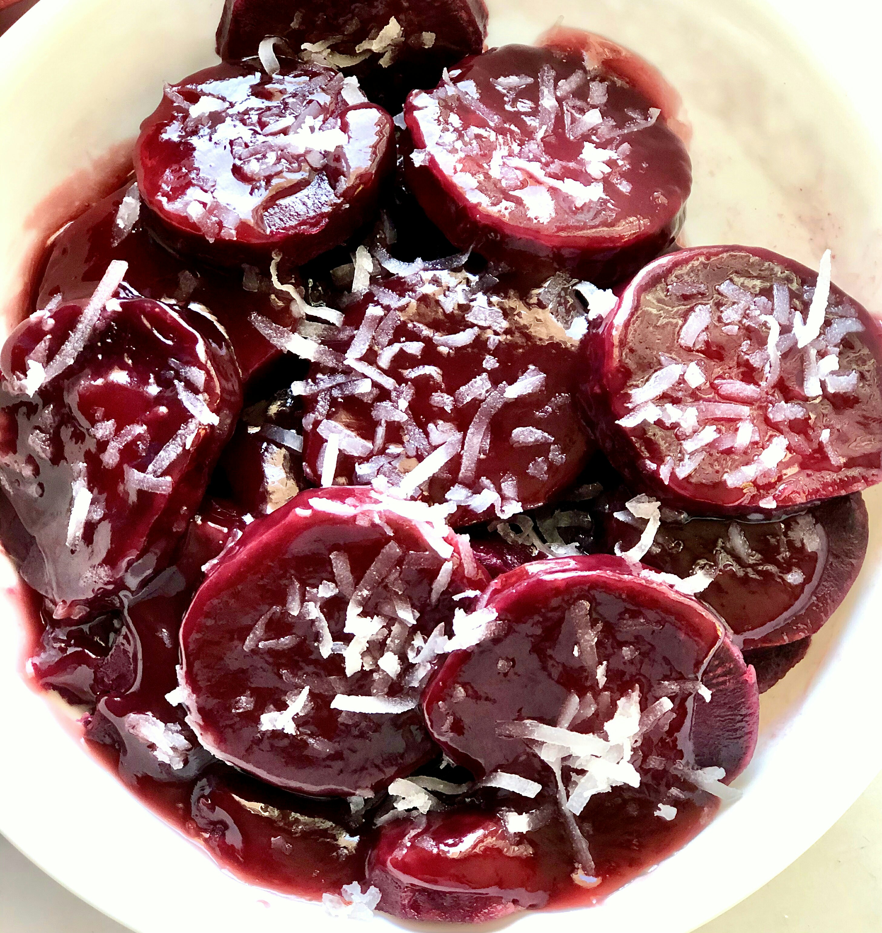 Slow Cooker Candied Purple Yams