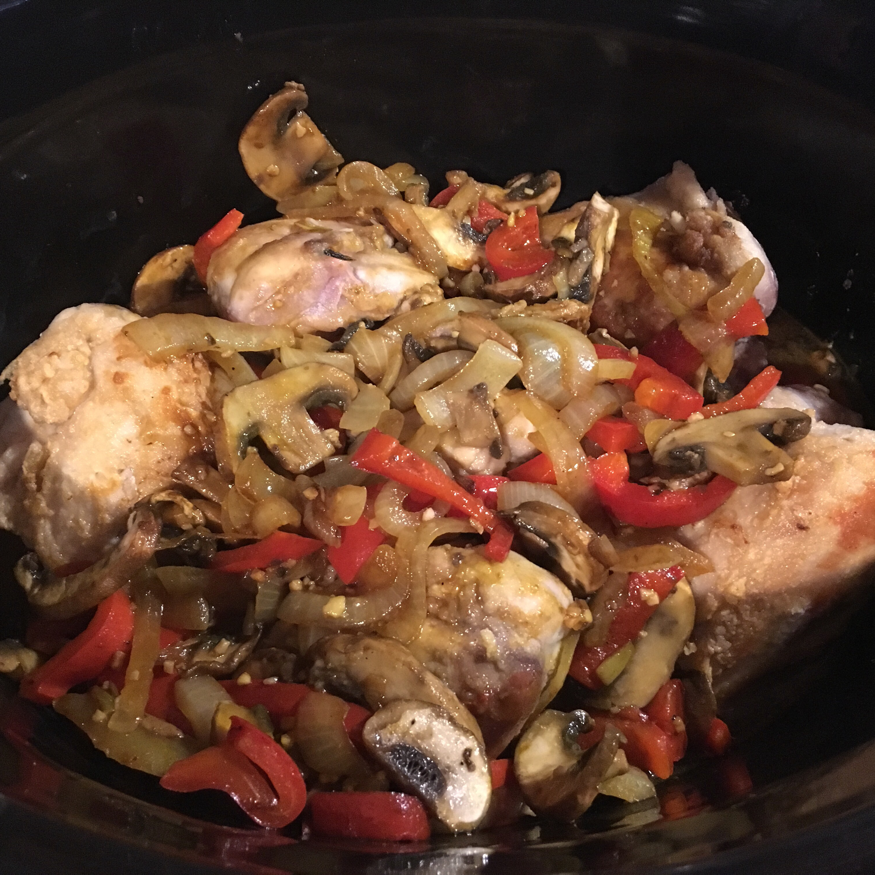 Slow Cooker Pheasant with Mushrooms and Olives