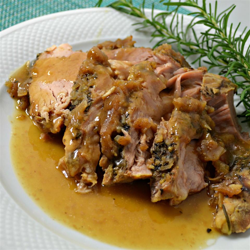 Slow Cooker Pork Loin with Apple Butter