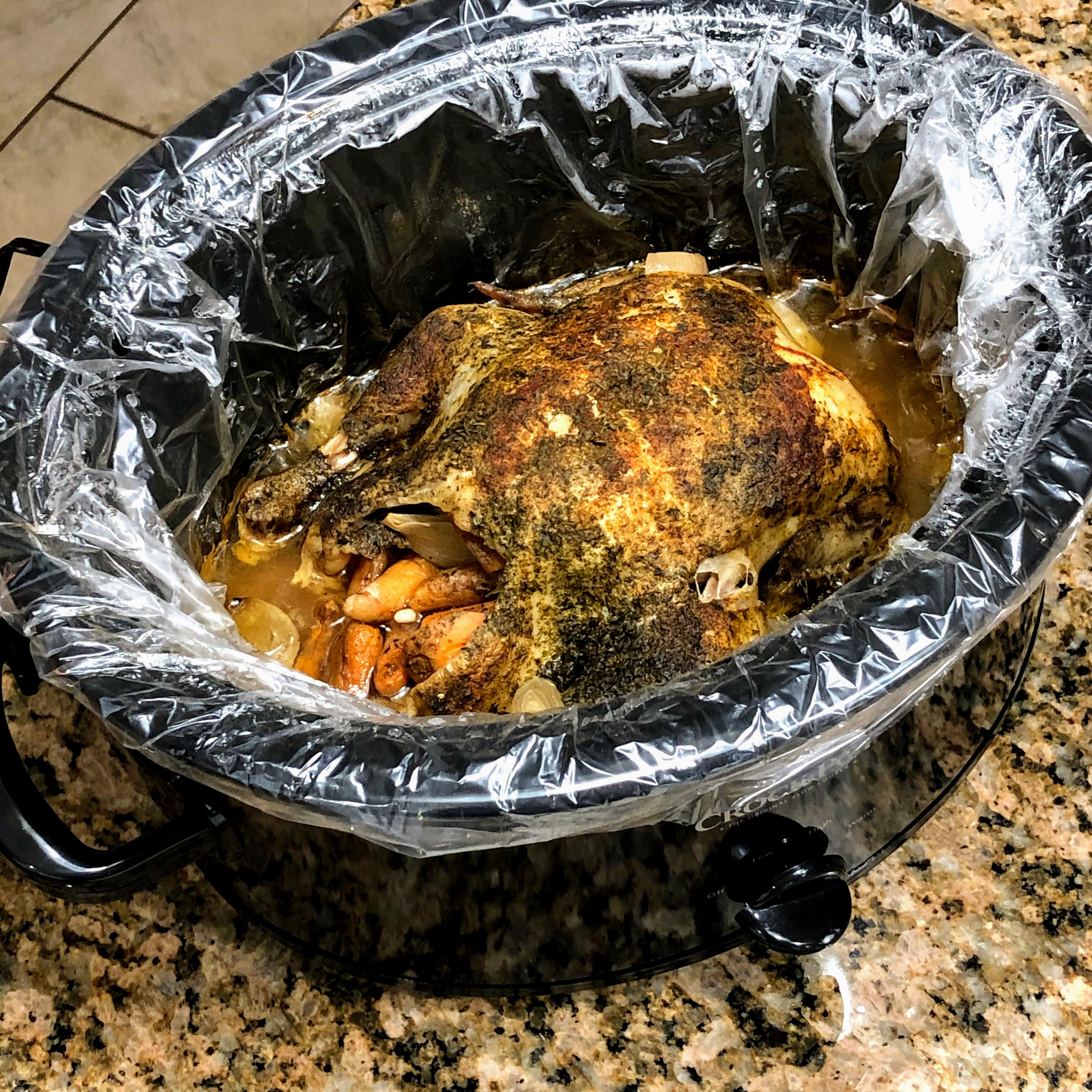 Slow Cooker Whole Chicken with Lemon