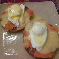 Smoked Salmon Eggs Benedict for Two