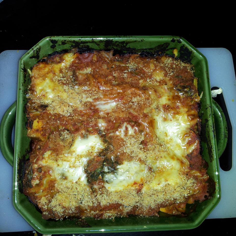 Smoky Eggplant-Kale Vegetarian Lasagna