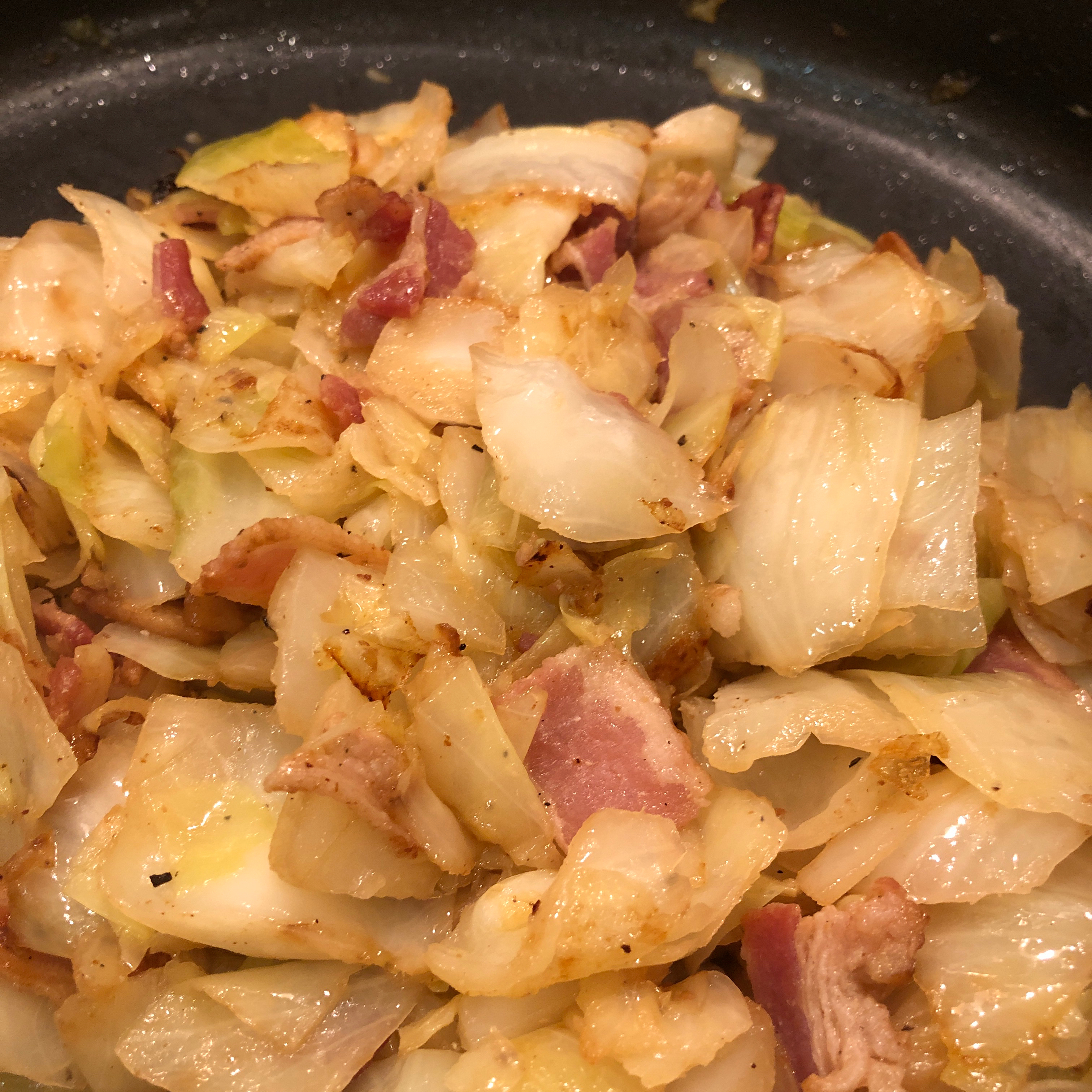 Southern Fried Smothered Cabbage