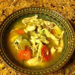 Spaetzle and Chicken Soup