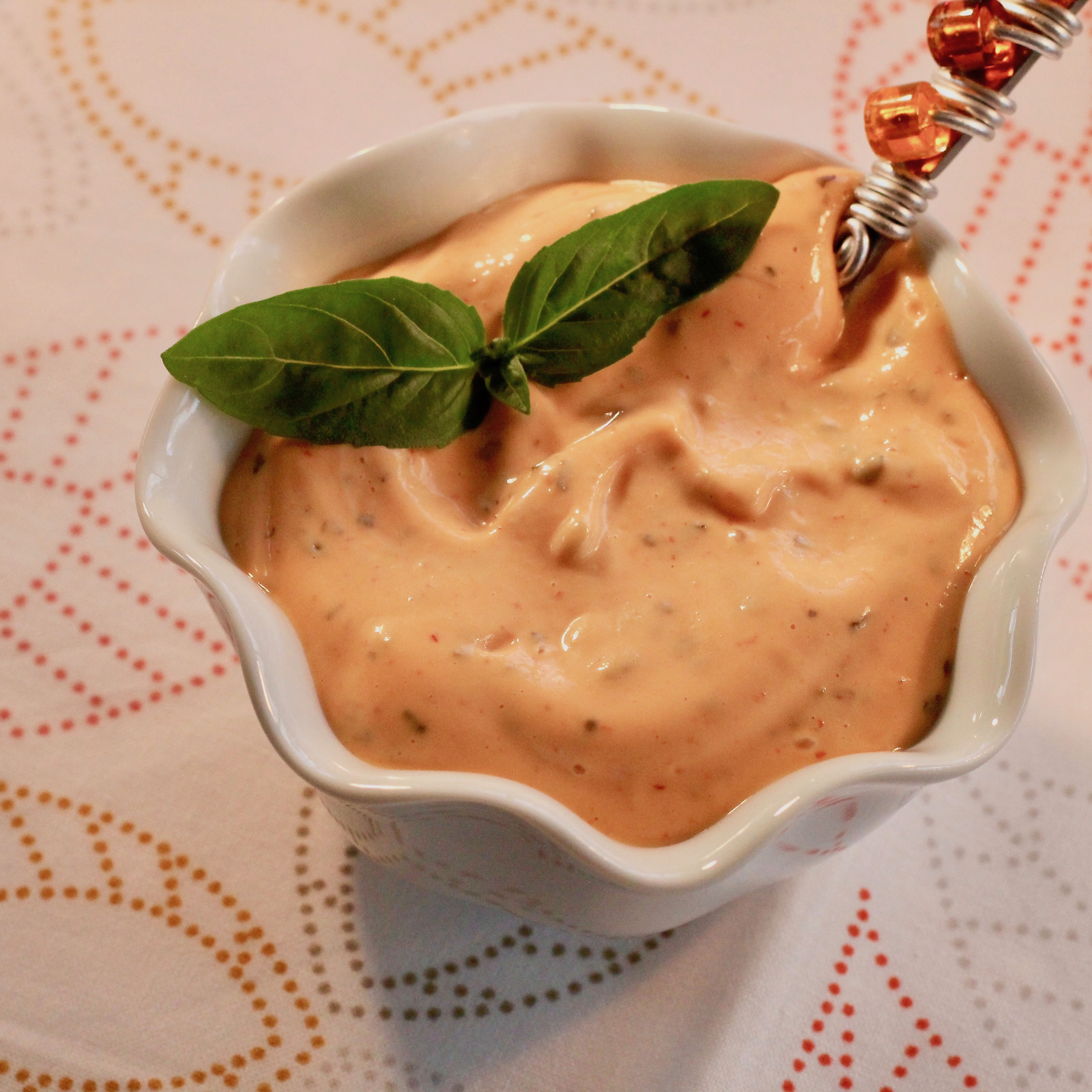 Spicy Basil Mayo Summer Condiment