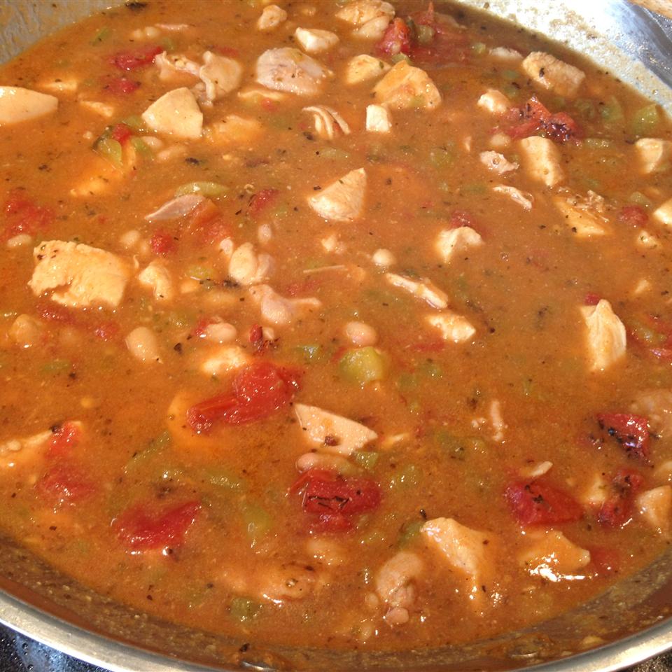 Spicy Bean with Bacon Soup