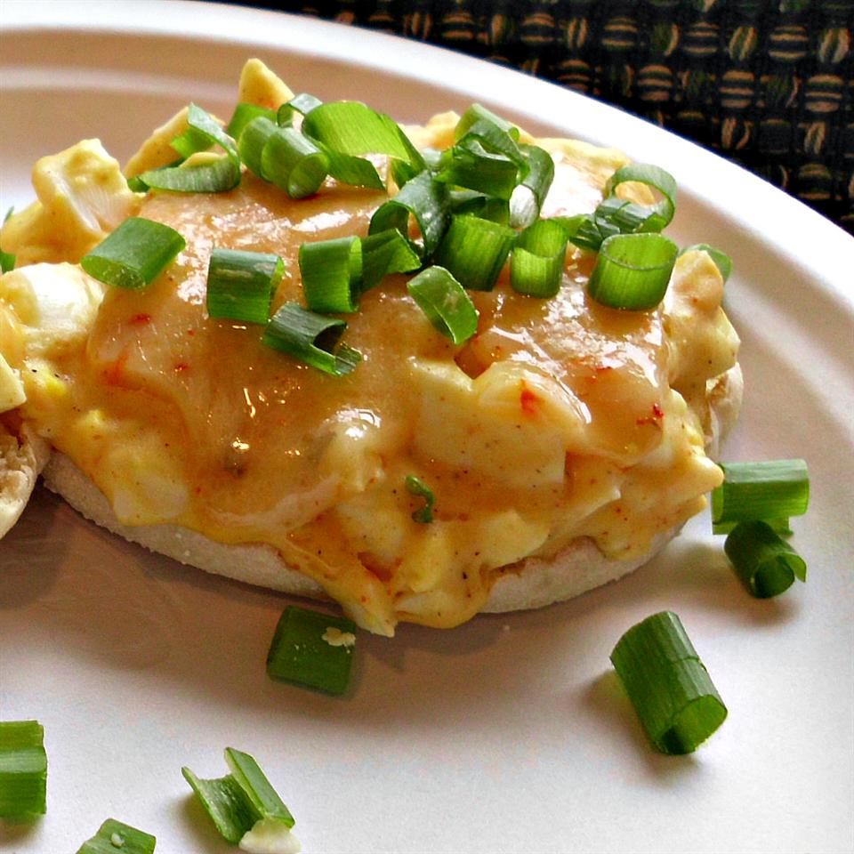 Spicy Egg Salad English Muffins