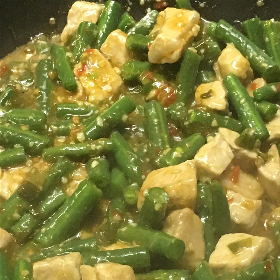 Spicy Green Beans and Pork, Asian Style