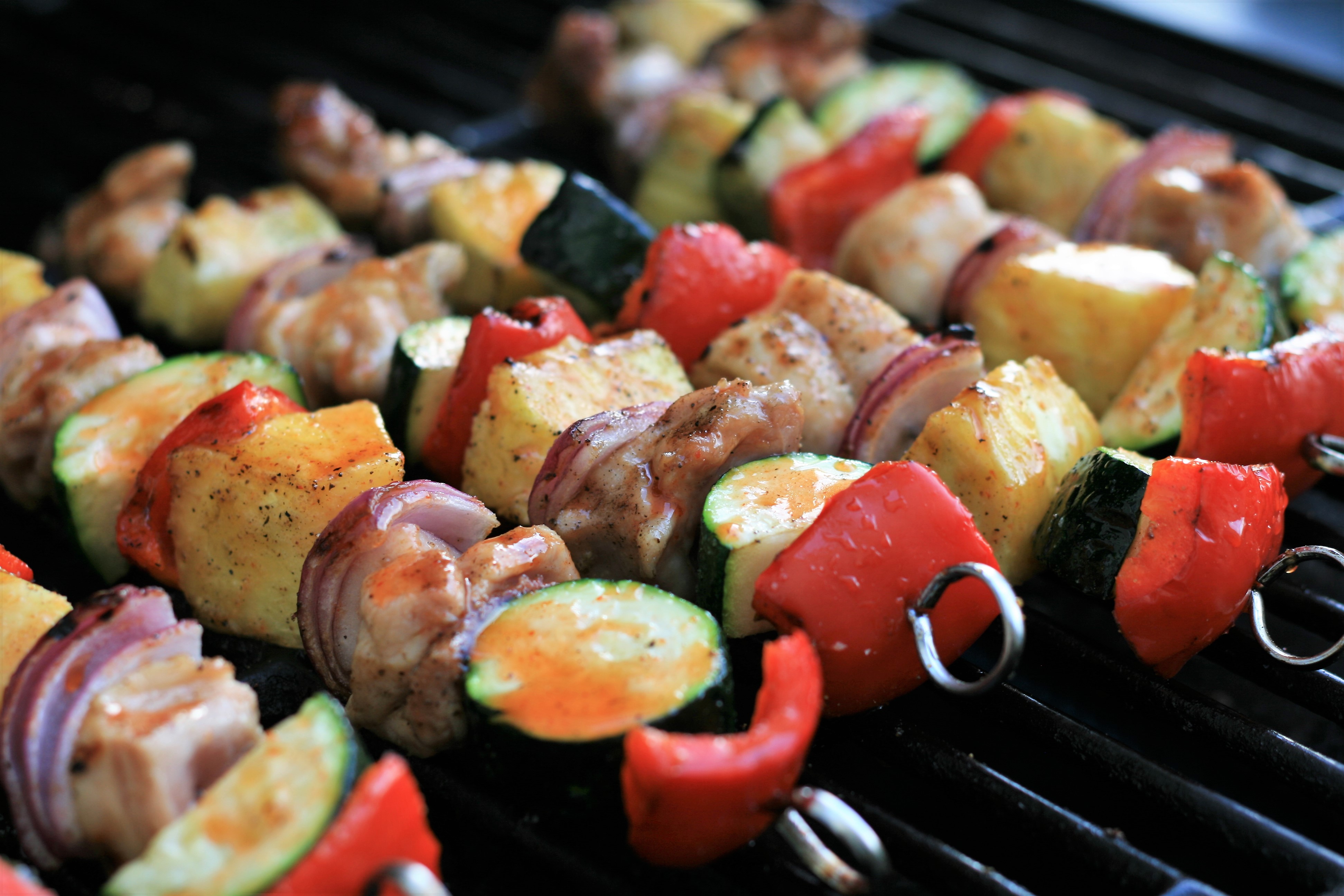 Spicy Honey-Lime Chicken Thigh Kebabs