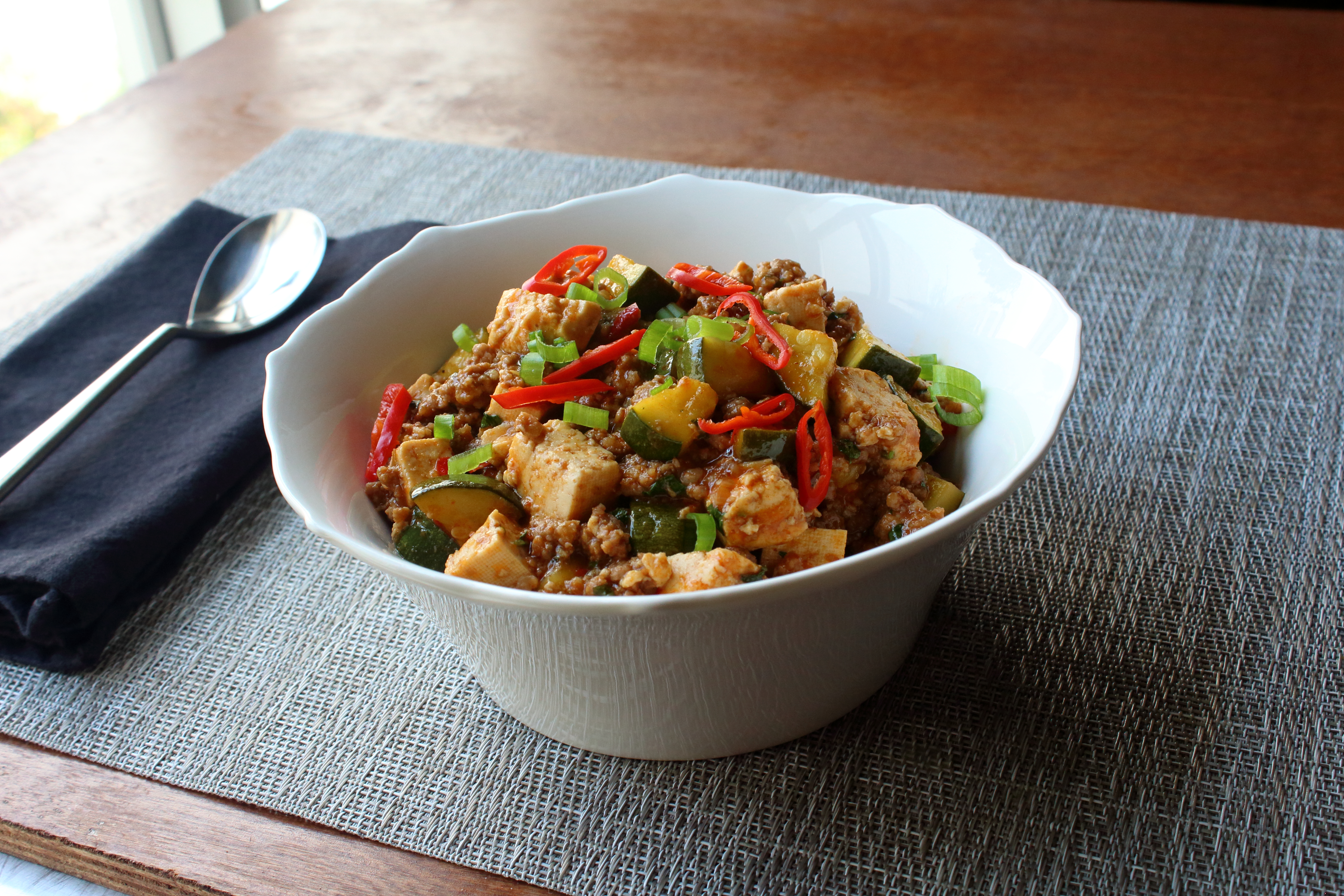 Spicy Pork and Vegetable Tofu