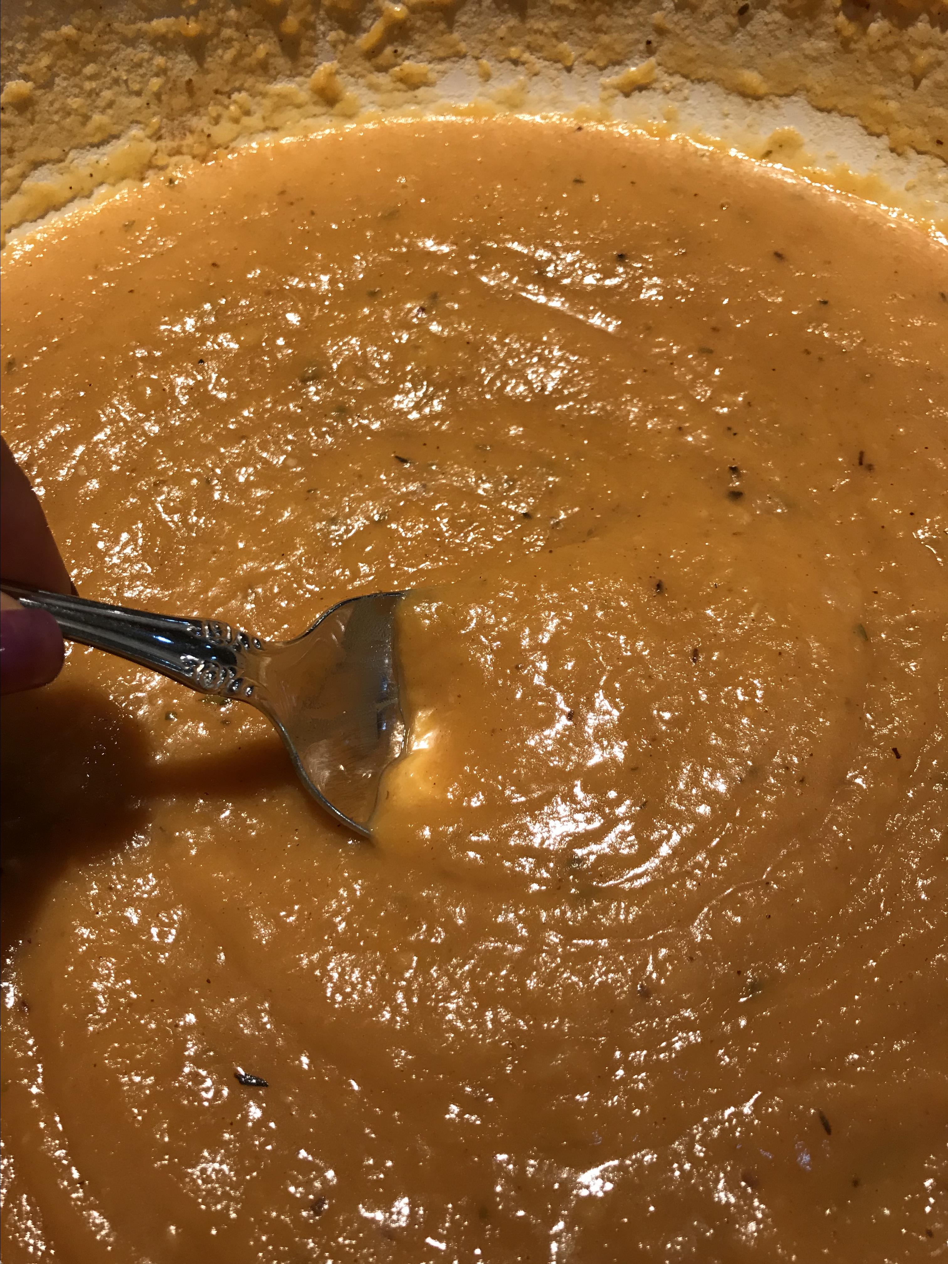 Spicy Roasted Butternut Squash, Pear, and Bacon Soup
