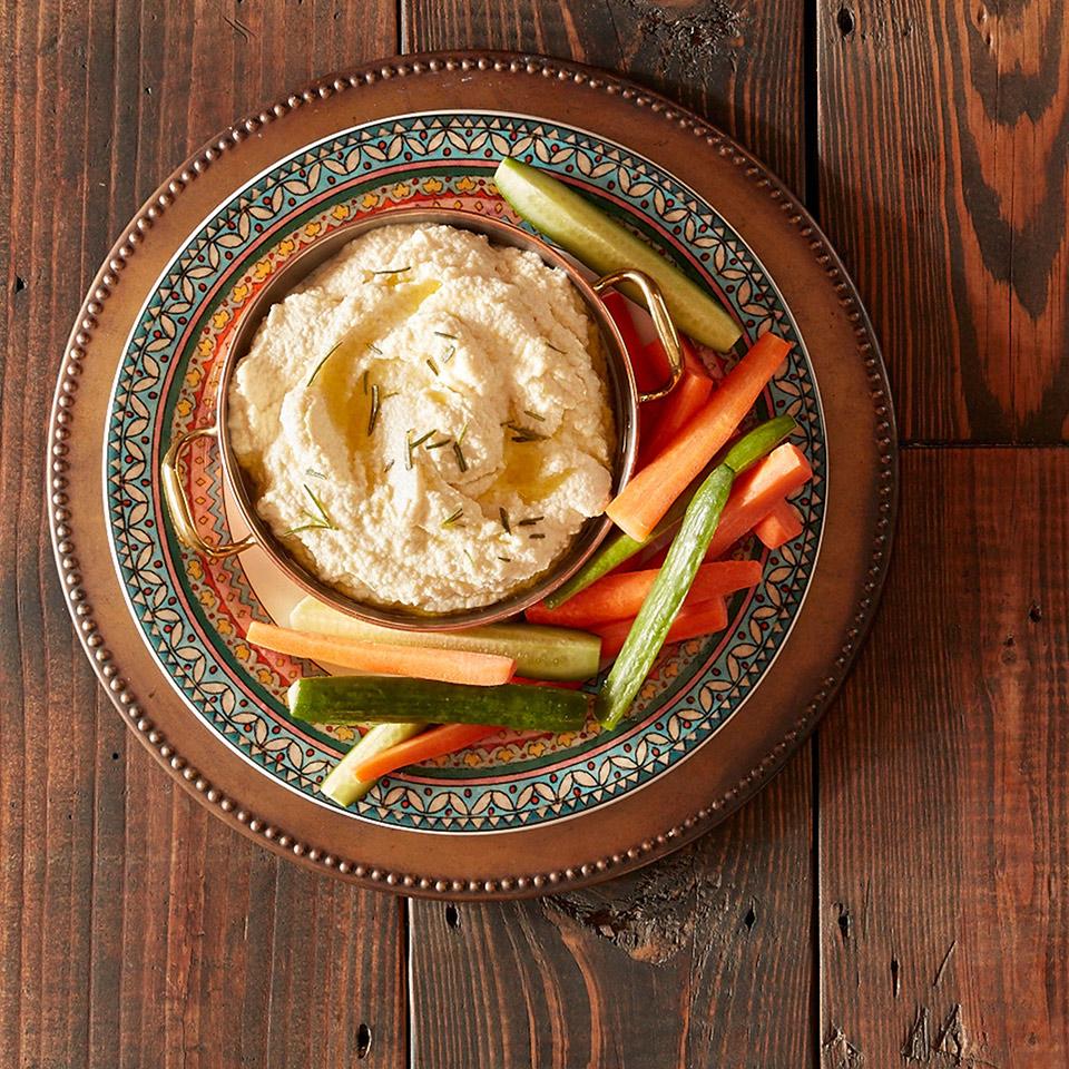 Spicy Roasted Cauliflower and Labneh Spread with Fresh Rosemary