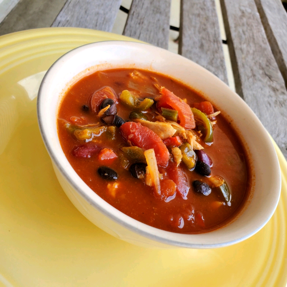 Spicy Smoked Turkey and Black Bean Soup