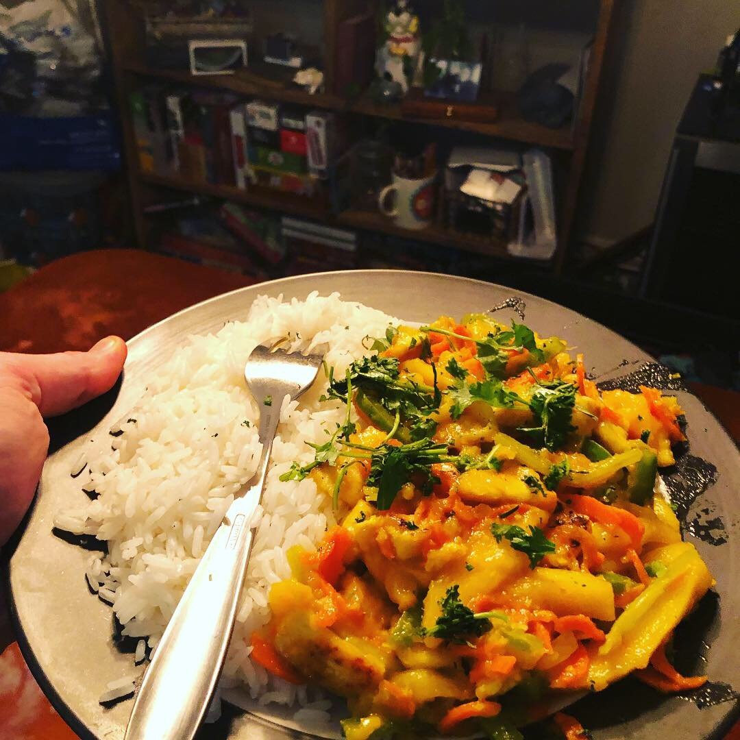 Spicy Vegan Mango and Tofu Stir-Fry