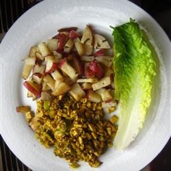 Spicy Vegan Tofu Scramble and Olive Oil-Roasted Potatoes with Herbes de Provence